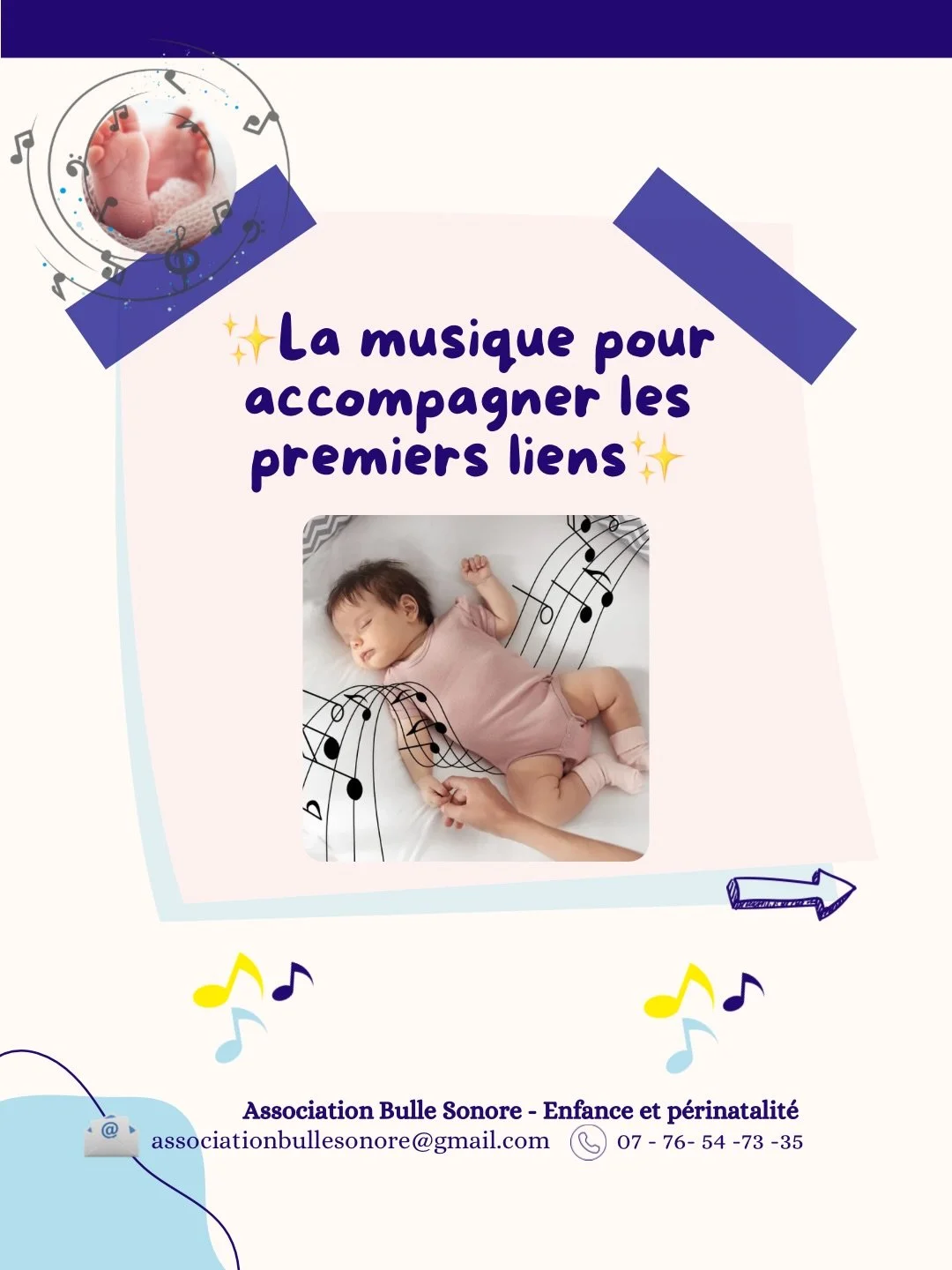 La musique pour accompagner les premiers liens 🎶

D&egrave;s la naissance, le b&eacute;b&eacute; est sensible aux sons, aux voix, aux vibrations.
Chanter, bercer, &eacute;couter ensemble&hellip; ce sont des gestes simples qui rassurent et soutiennen