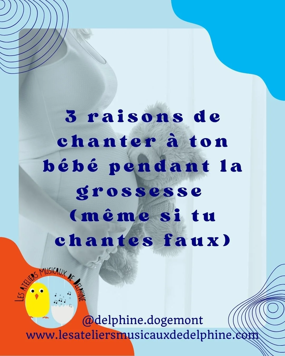 3 raisons de chanter &agrave; ton b&eacute;b&eacute; pendant la grossesse (m&ecirc;me si tu chantes faux) 

1. B&eacute;b&eacute; entend et m&eacute;morise ta voix d&egrave;s le 4e mois.
2. Chanter d&eacute;tend ton corps par le souffle.
3. Ce n'est 