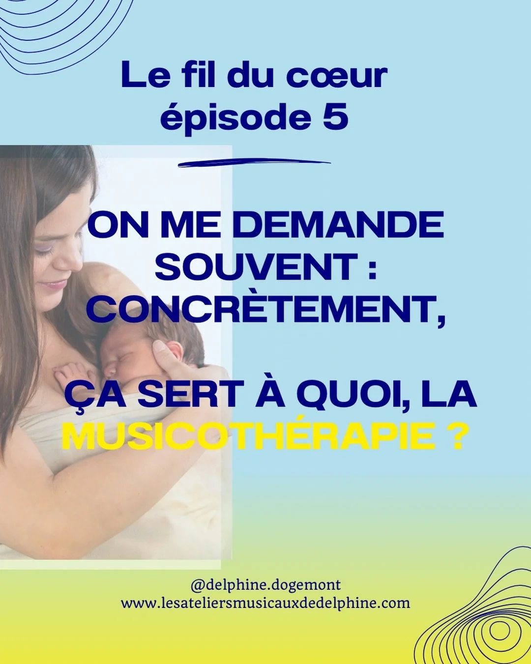 On me demande souvent, concr&egrave;tement, &agrave; quoi &ccedil;a sert la musicoth&eacute;rapie en n&eacute;onatologie ? 

Je n&rsquo;interviens jamais pendant un soin qui peut faire mal, pour moi, la voix ne doit jamais &ecirc;tre associ&eacute;e 