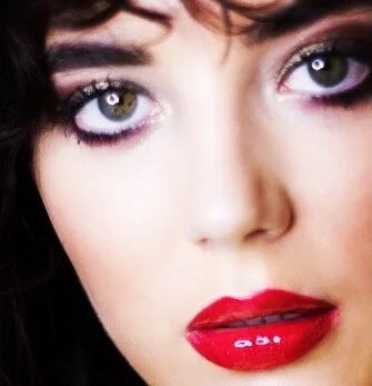 Kate Bush glam using #stainup ruby lip stain and #rockedup lip plumping gloss @rockinscosmetics and @libertylondon