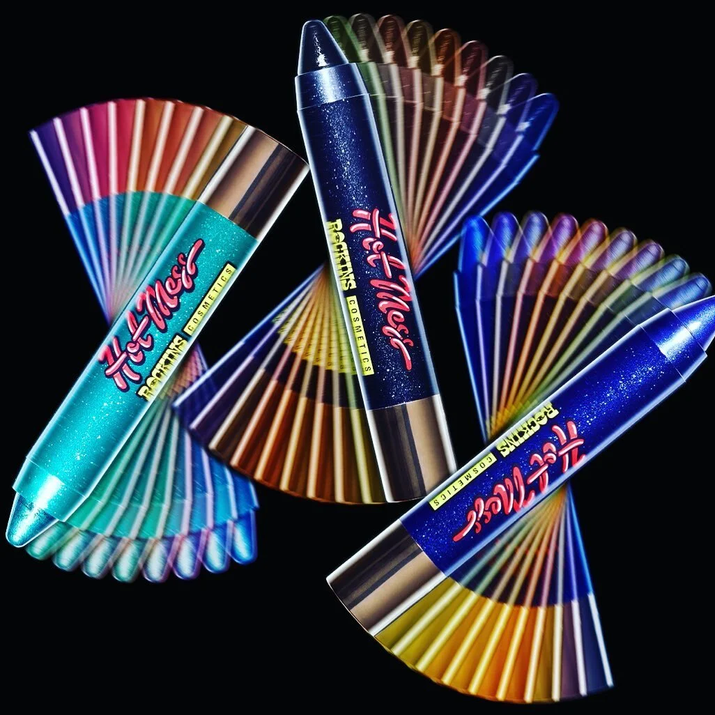 Get in a #genz #hotmess with #rockinscosmetics Glitter Eye Gel Pen trio!!!