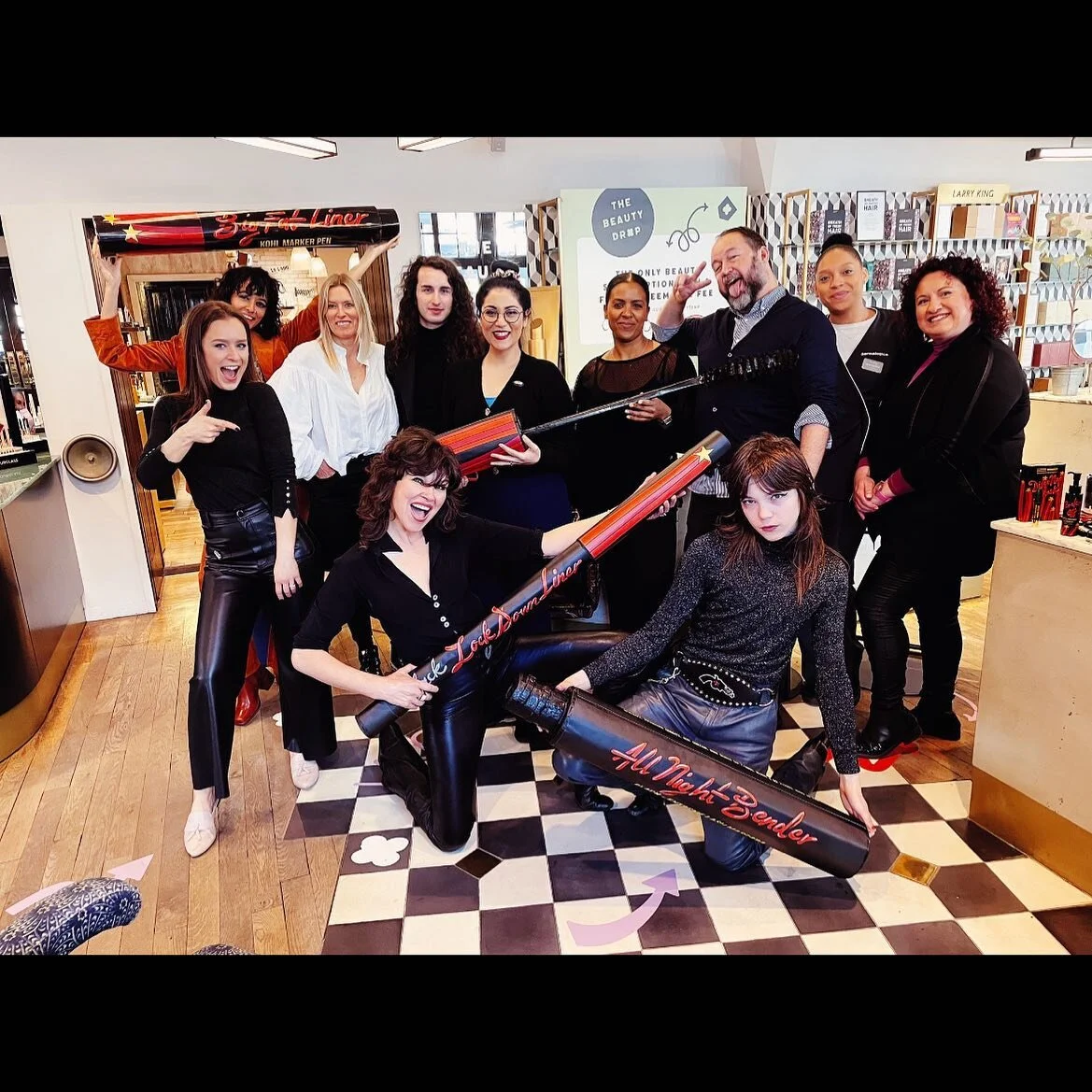 So much fun this morning at @libertylondon running a training Sesh ROCKINS style!! Fab stafff!! Music pumping and everyone getting involved 💥💥💥vibes up to the max!! Thanks SO much for having us @libertybeautyteam #rockinscosmetics