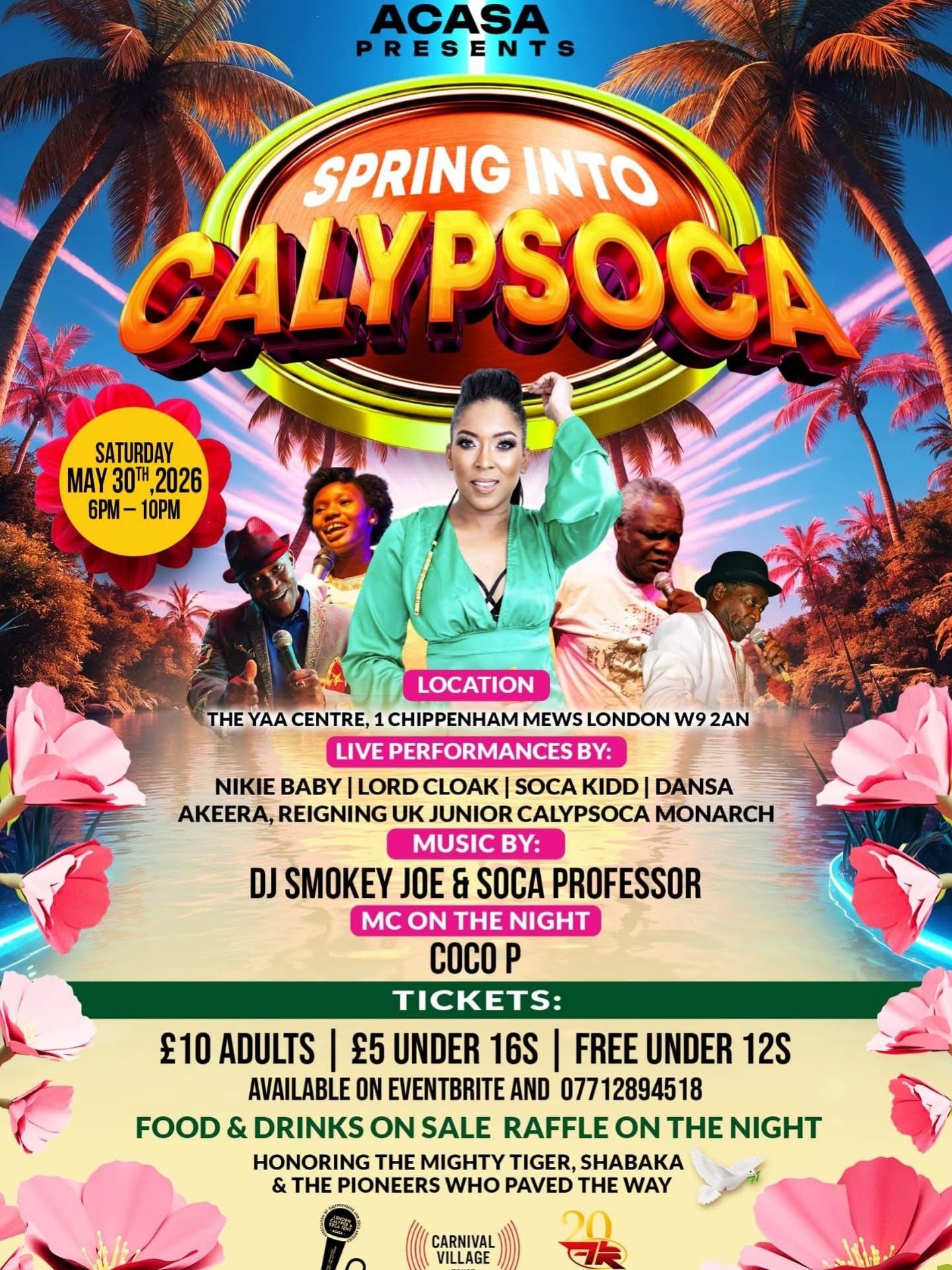 Spring is calling&hellip; and we&rsquo;re answering in true Calypso style 🌴🎶

Join us at the Yaa Centre for Spring Into Calypsoca an evening celebrating the sounds and legacy of Calypso and Soca. 

Also honouring the pioneers who paved the way, inc