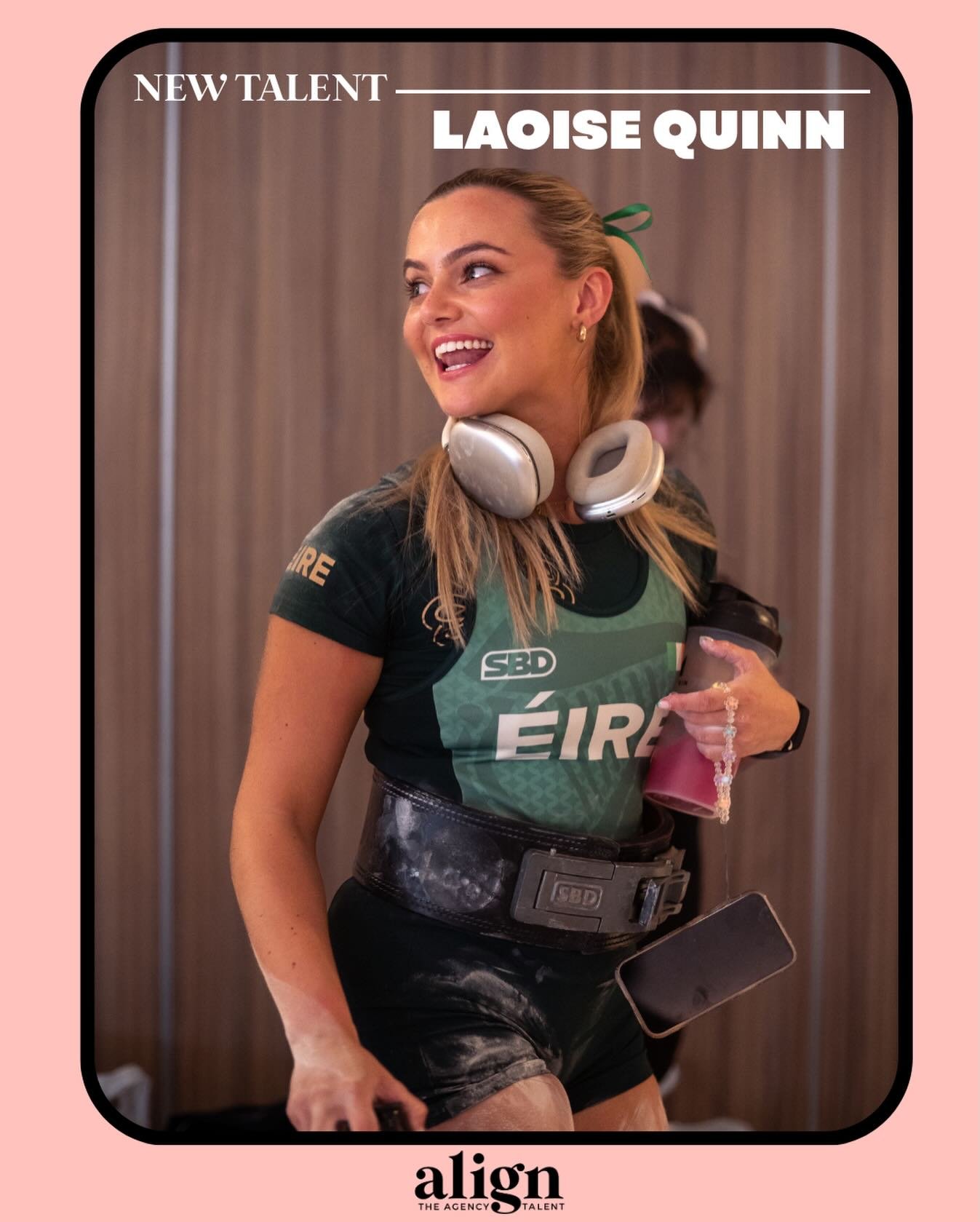 Presenting Align&rsquo;s newest talent @laoise_quinn ✨🪩

Laoise is an Irish international powerlifter who blends fitness, beauty and fashion in a seamless and authentic way.

She began competing at 14 and claimed her first World Championship title a