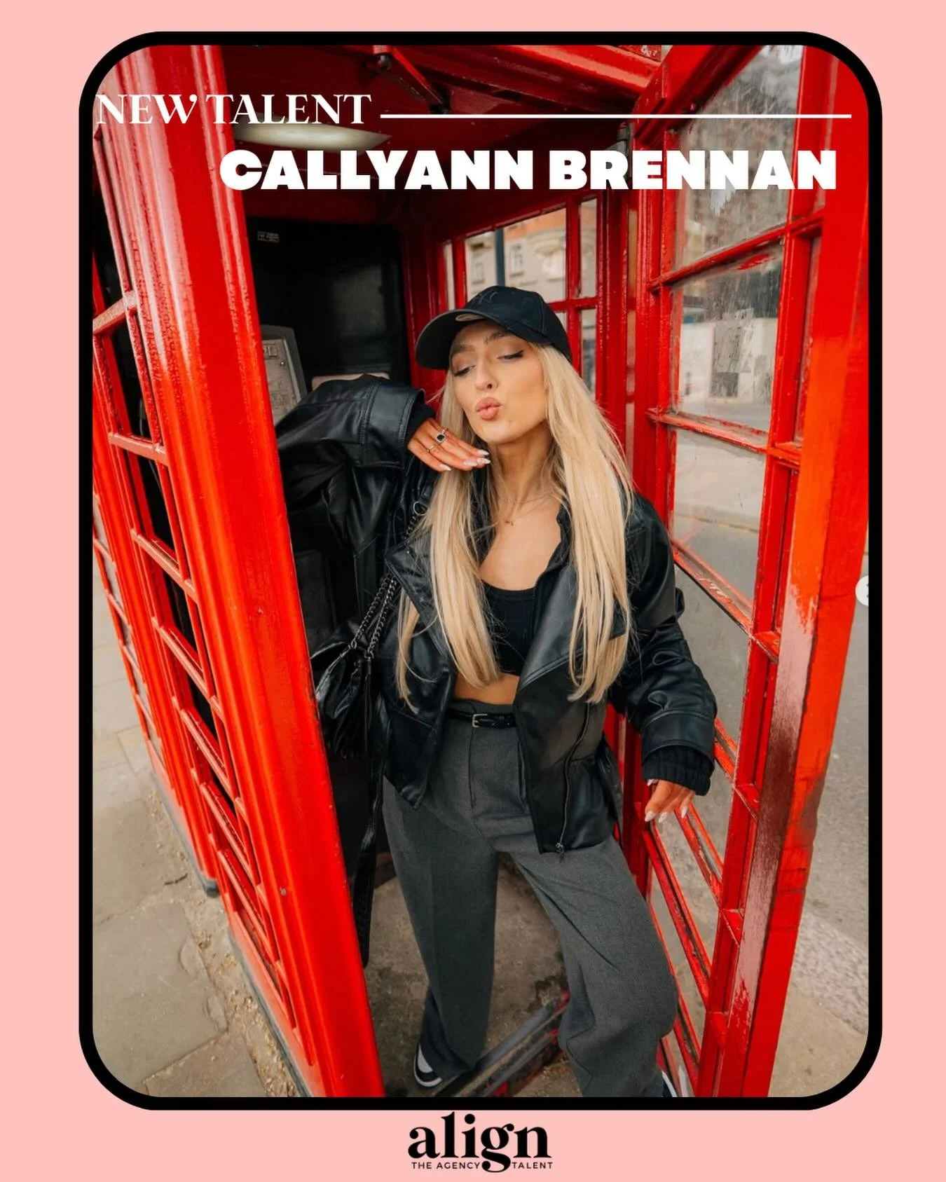 Align The Agency are thrilled to share that we are now representing&nbsp;@callyannbrennan 🎤💌

Callyann is a force to be reckoned with. Known as the chatty media girl with the fringe, Callyann has made her mark in the entertainment industry, having 
