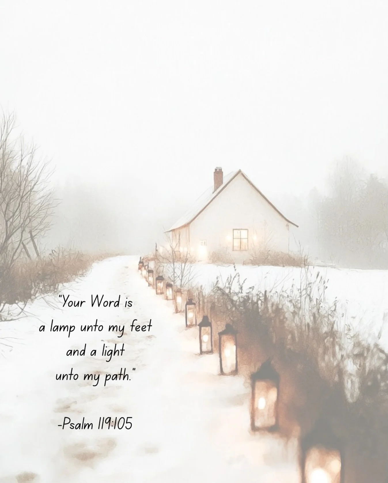 ❄️ While many wait out the winter storm, we pray you are safe, warm and protected by the LORD, led by the light of His lantern path. 🙏