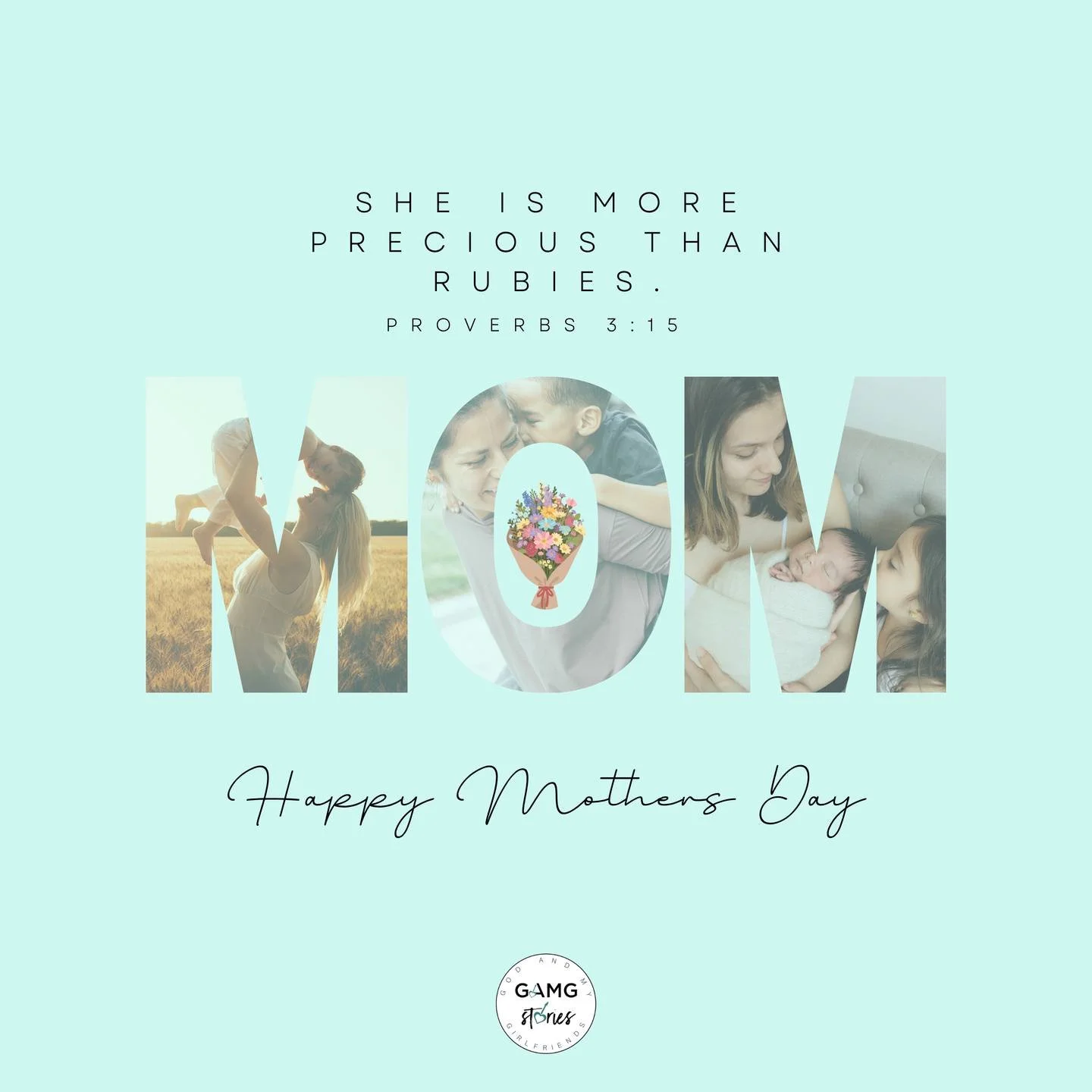 To all of our MOM girlfriends: Here's a virtual tiny bouquet of flowers from us to you! You are more precious than rubies. HAPPY MOTHER'S DAY!

In faith &amp; friendship,
The GAMGstories Community💙

P.S. Tag a MOM you know below to celebrate her!