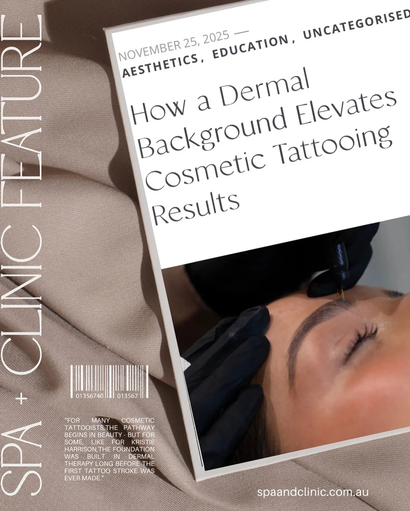 FEATURED ✨ I am so beyond grateful to be featured in @spaandclinic 

I&rsquo;m revealing why a dermal qualification can be one of the strongest advantages in the cosmetic tattooing industry today.

Read the full article here 
https://www.spaandclinic