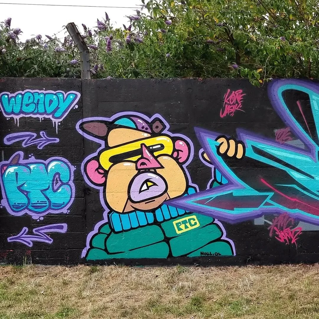 Friends, sun, painting, braai (BBQ)! What a day! Shout out to the PTC, @vents_dublin for priming, &amp; @daran_ha for the banter.
.
.
.
#mural #streetart #spraypaint #art #streetart #irishgraff #graffiti #mtn94 #dublin #dublincity #ireland #irishgraf