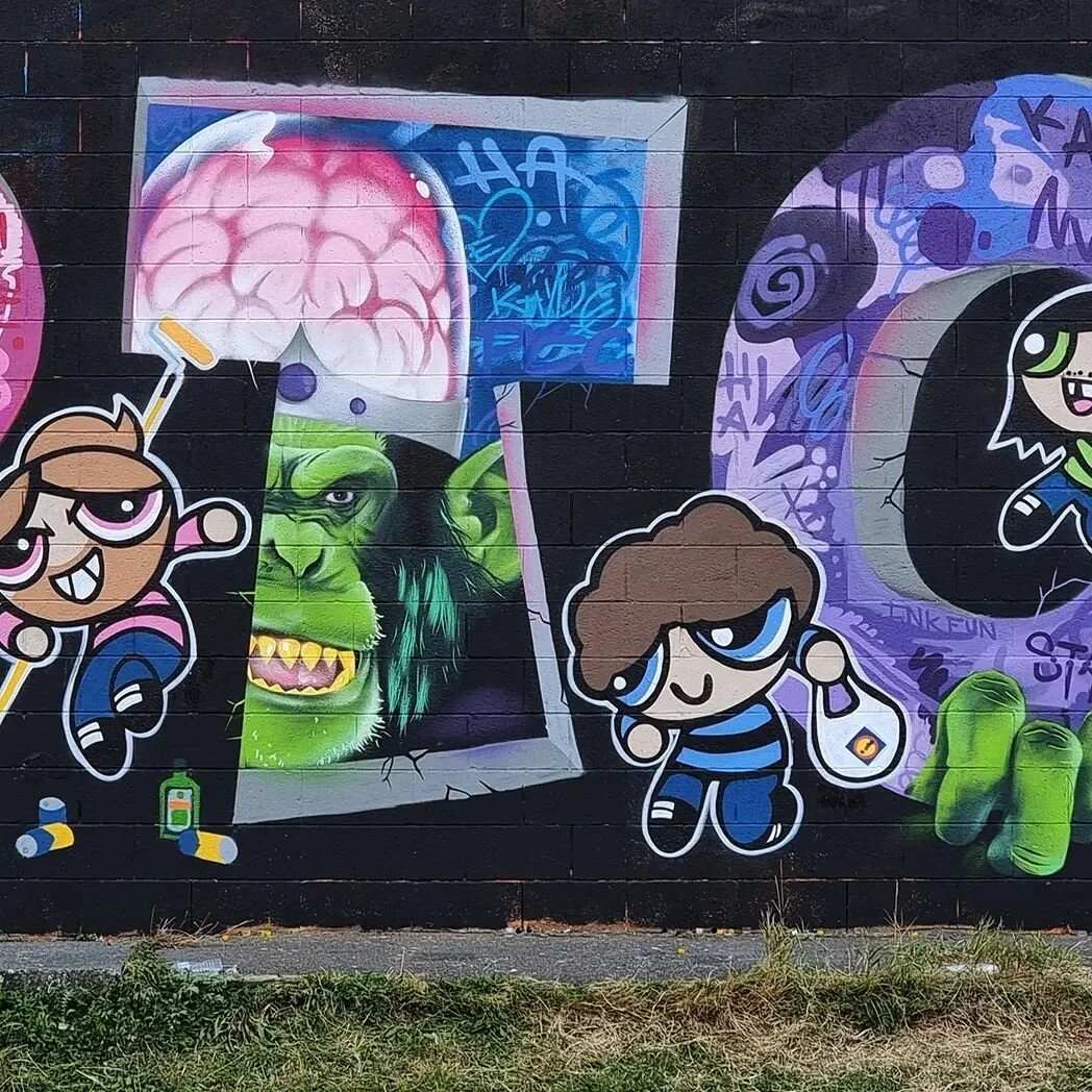 "PTC" - Arklow Jam 2022 - Cartoon theme. Mojo Jojo!!!
Something a little different from the two of us. We were a few men short but we got there in the end. Big thanks to @niall.ol, @inkfun, @vents_dublin and @dara_kennytattoo. Original phot