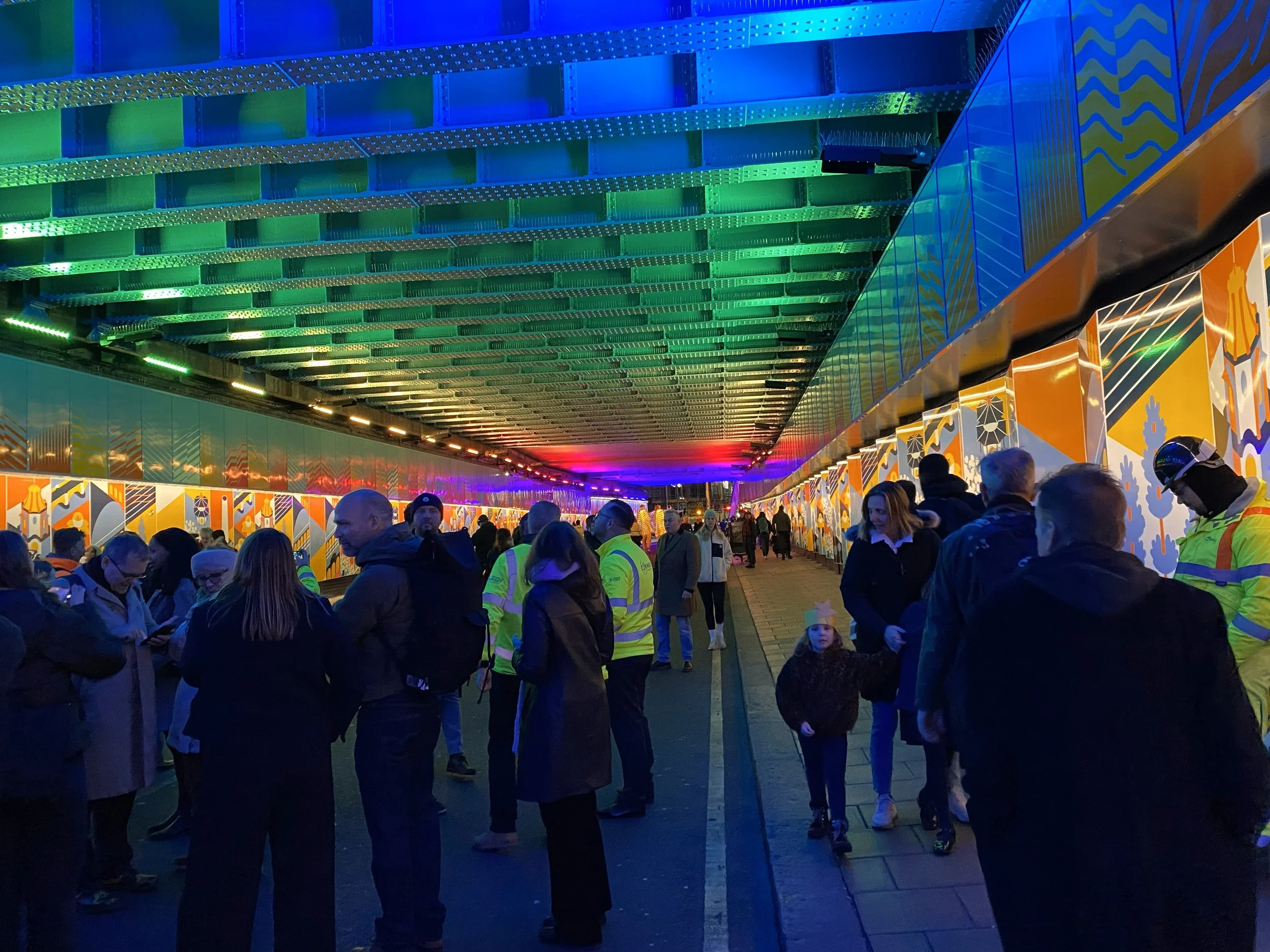 SVA Falcon Road Bridge Light Art