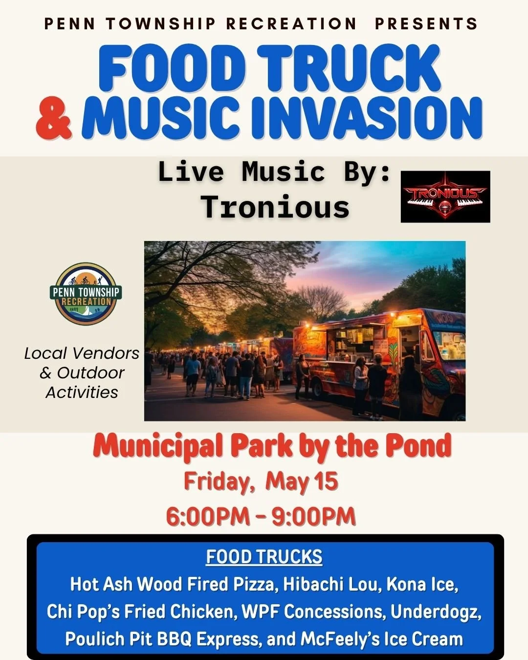 Penn township Summer Food Truck & Music Invasion