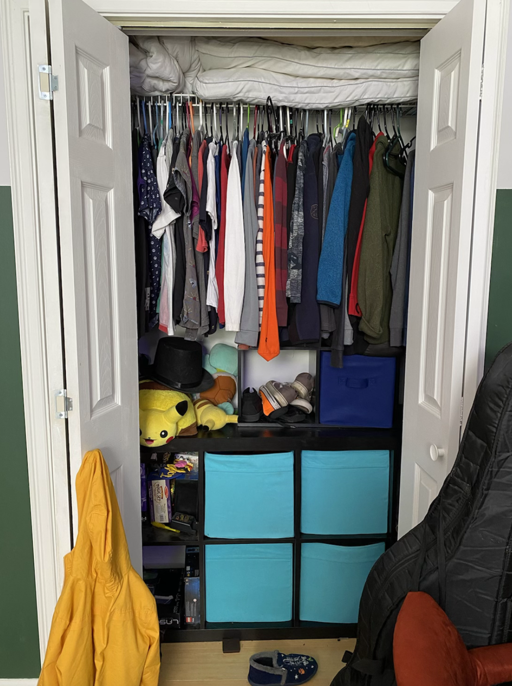 How I Doubled The Storage Space in Our Coat & Cleaning Closet — Kayla  Simone Home