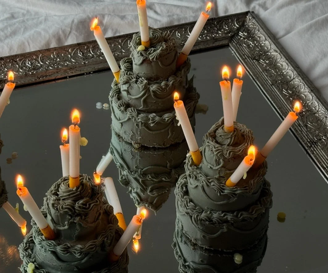 vanilla cigarette shaped candle