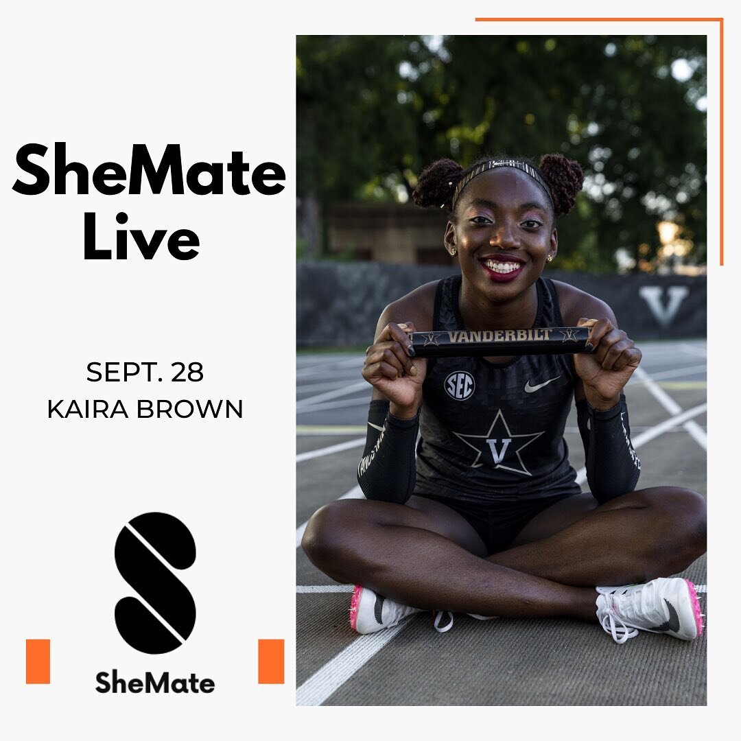 SheMate Live with Kaira Brown later this month and we can&rsquo;t wait! Make sure to follow and tune in on September 28, and start prepping your questions for Kaira. She&rsquo;s ready to talk with you!

Thank you for being part of this series, @kaira