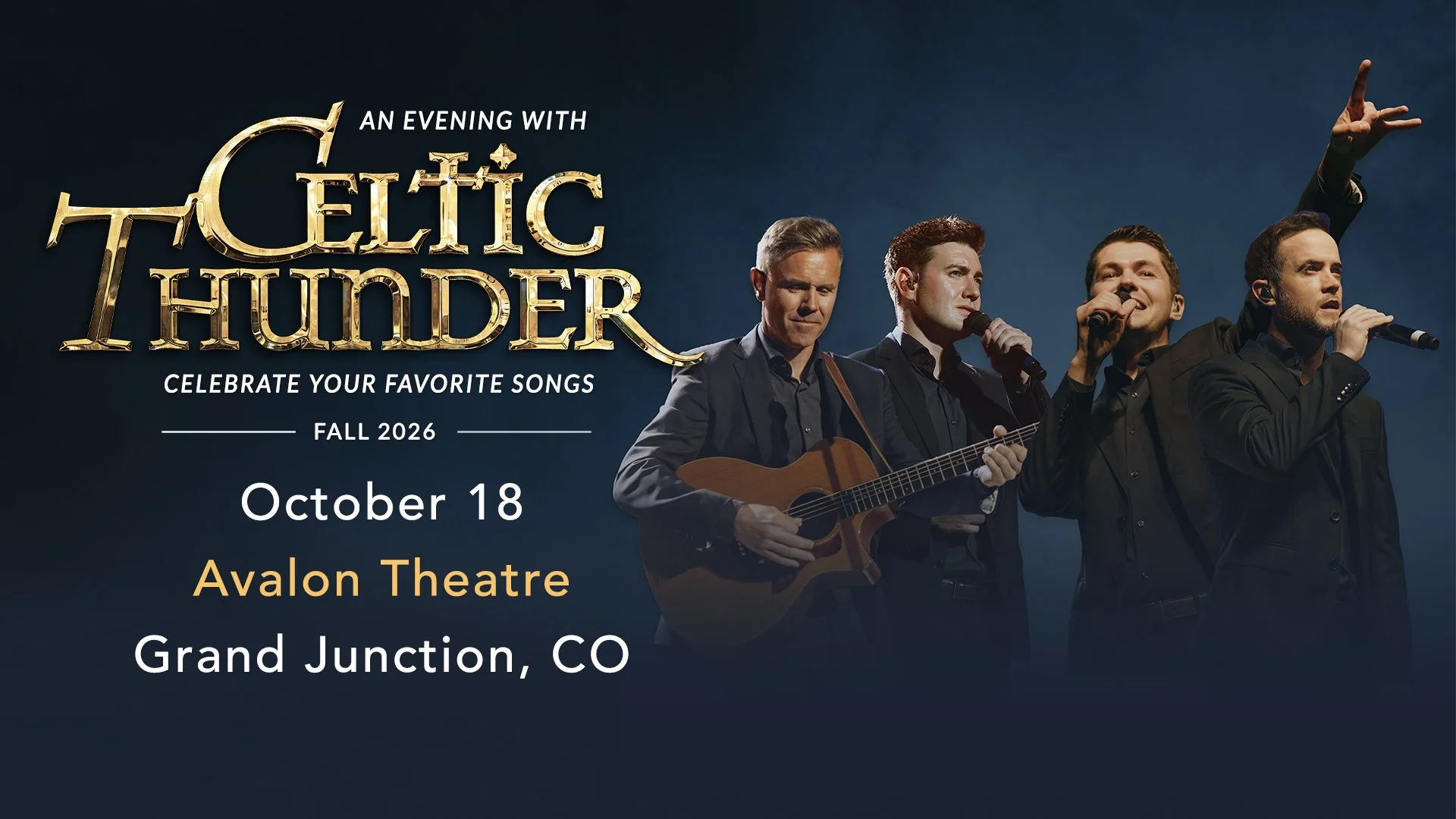 An Evening With Celtic Thunder 2026: Celebrate Your Favorite Songs