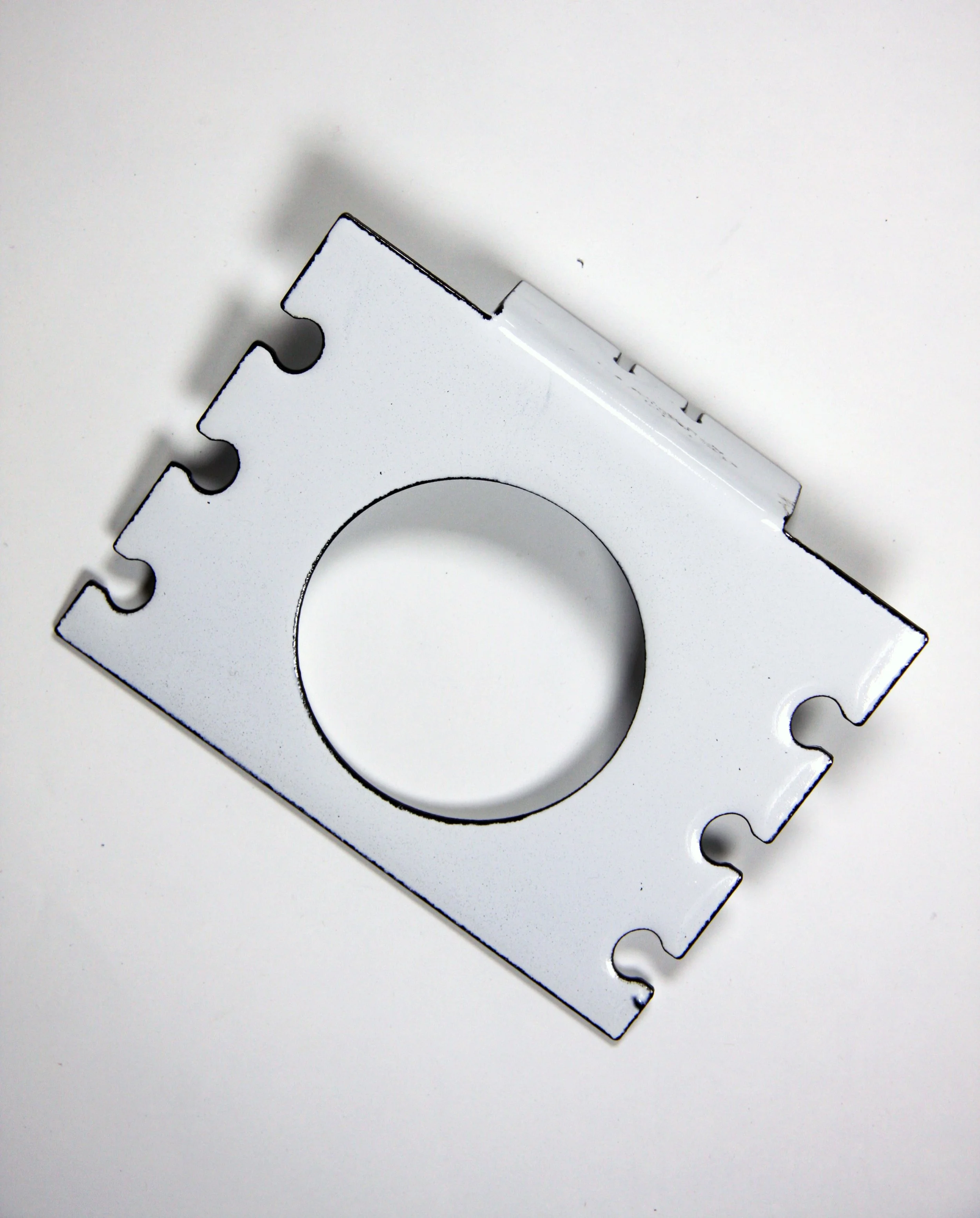 enamel toothbrush holder (with glass) — Jim Ramsay Studio