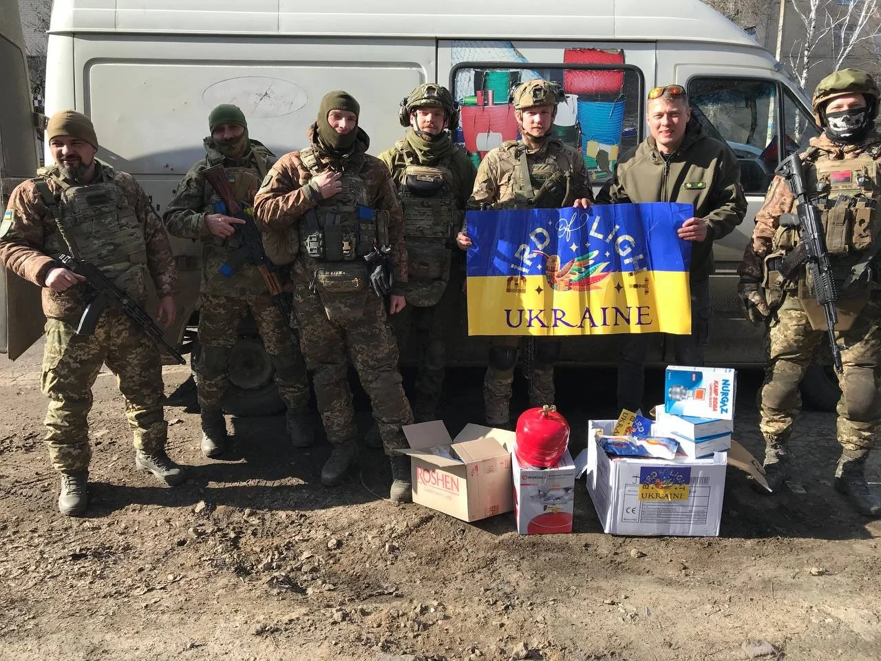 250 Smokeless Propane Stoves/Heaters and 10,000 Heating Packs for frontline Ukrainian troops.