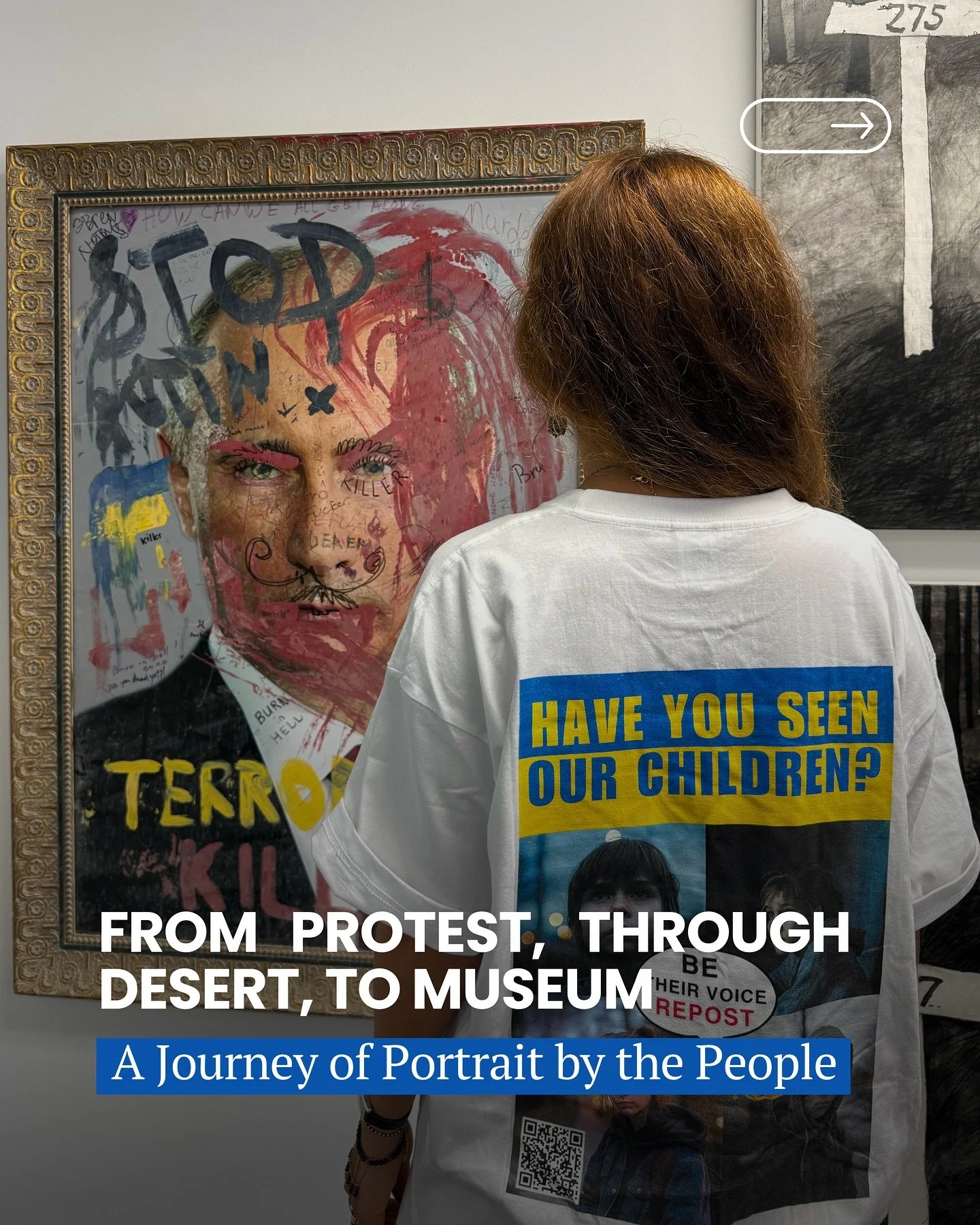 Portrait by the People is now on display at the Ukrainian National Museum of Chicago.

The journey of the work began at Lincoln Center, where&mdash;together with letters from the Ukrainian community, Assemblymember Michael Novakhov, and allies&mdash;