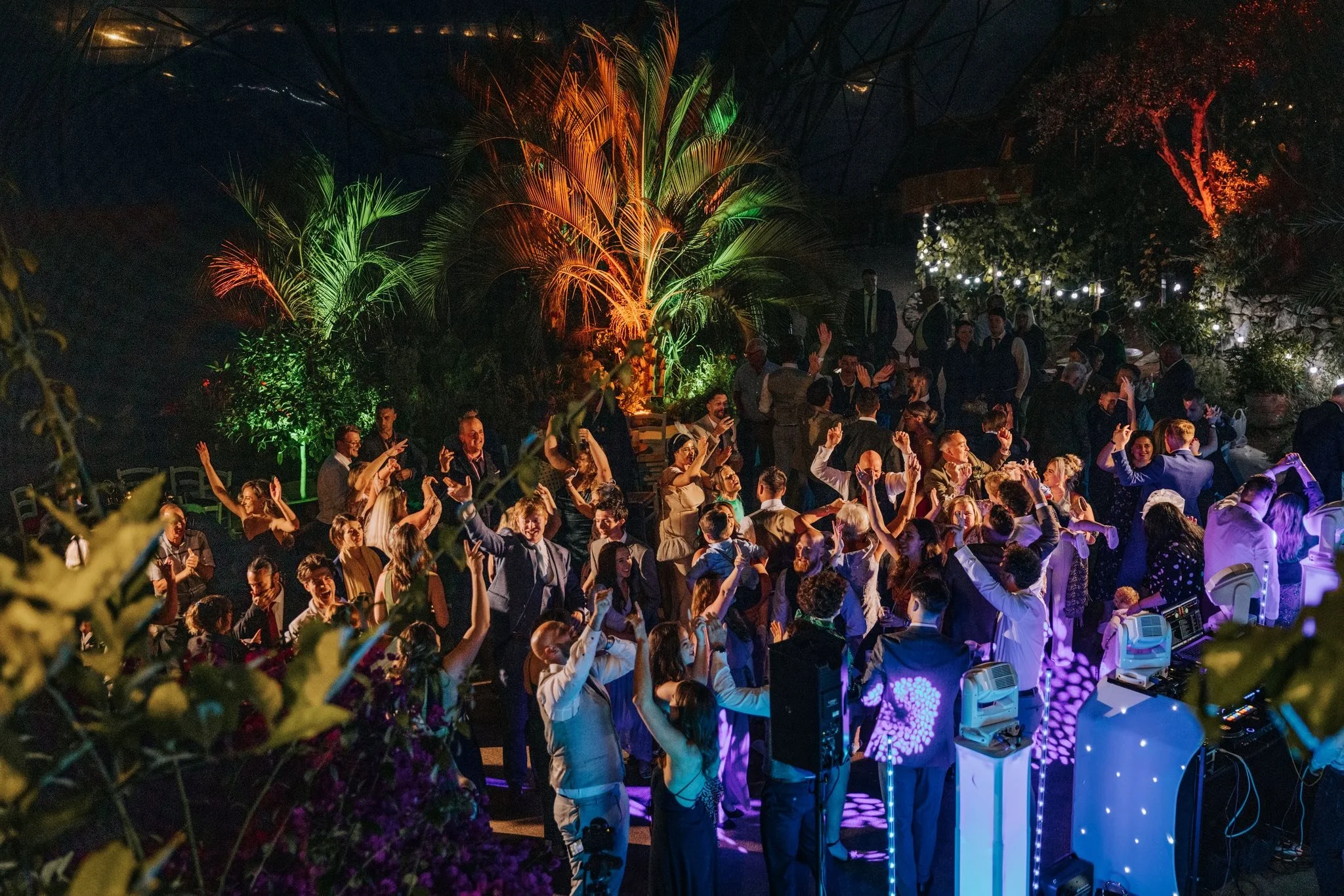 Wedding DJ at The Eden project in Cornwall, St Austell