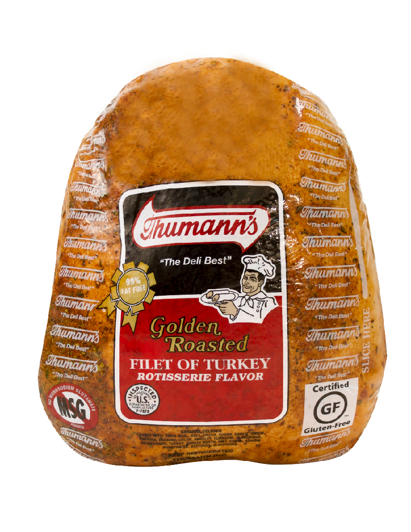 Thumann's Golden Roasted Rotisserie Flavor Turkey compared to Boar's Head, Applegate, Land O'Frost, and Oscar Mayer.