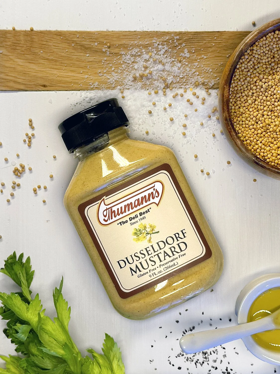 Thumann's Dusseldorf Mustard compares to Koops and Schaller & Weber