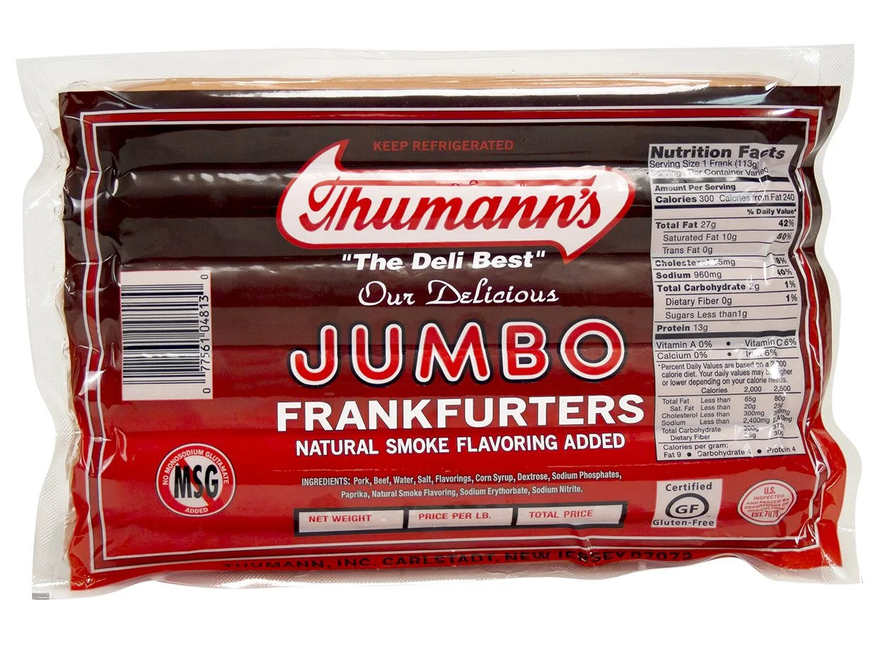 Thumann's Jumbo Franks compares to Bar S and Nathan's
