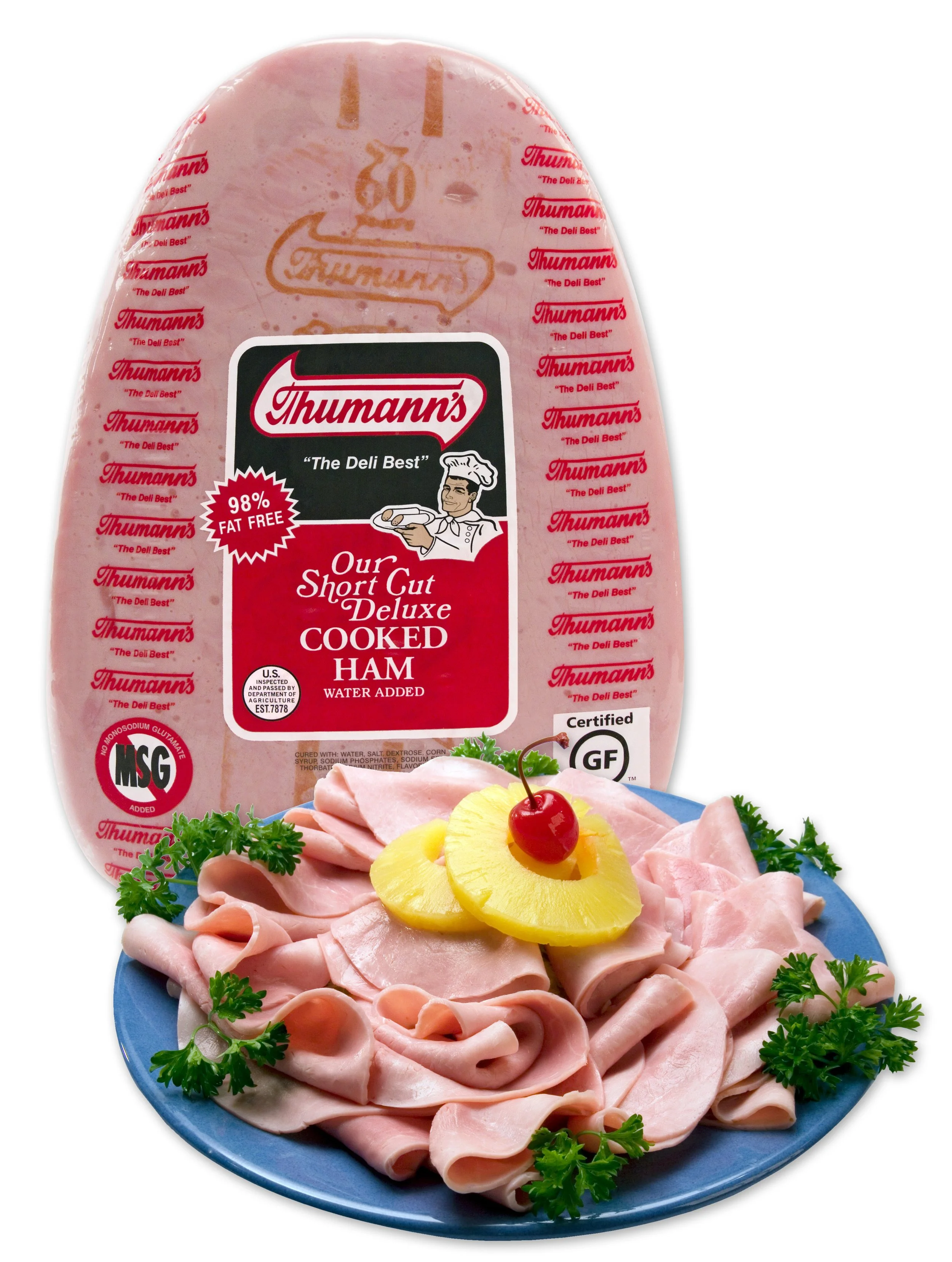 Thumann's Deluxe Cooked Ham compared to Boar's Head and Dietz & Watson Deluxe Cooked Ham.
