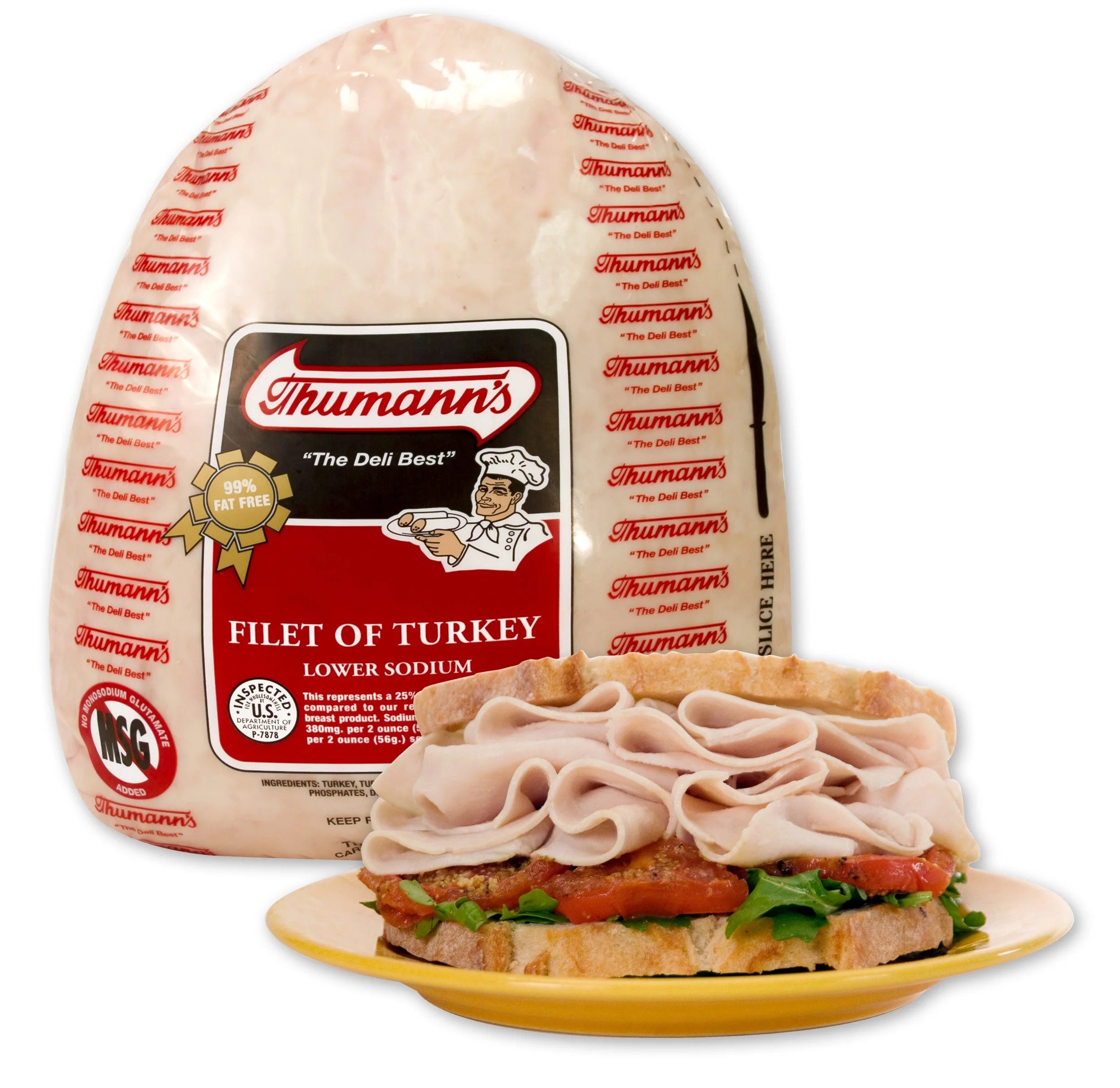 Thumann's Lower Sodium Turkey compares to Boar's Head, Prima Della, and Oscar Meyer.