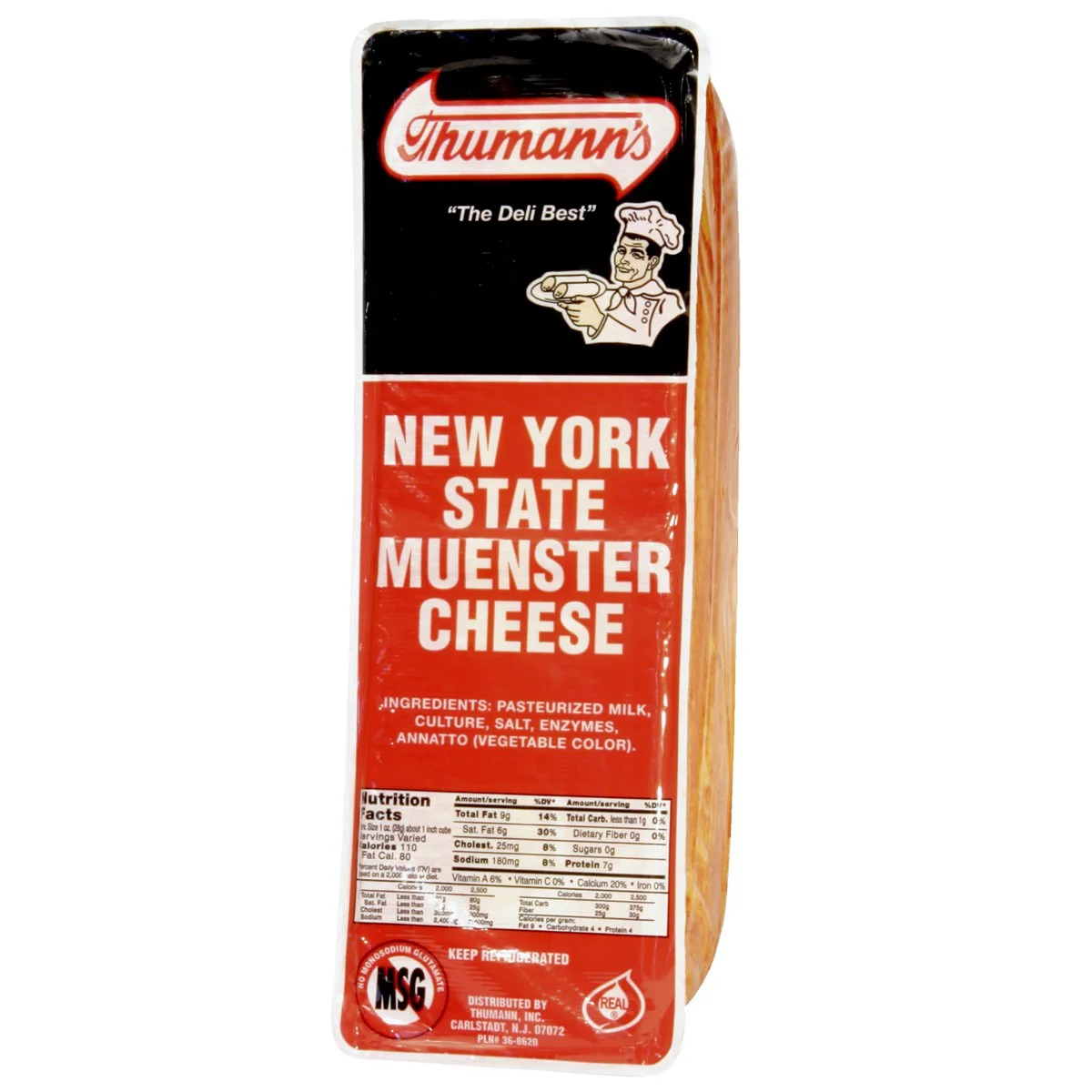 Thumann's Muenster Cheese compared with Sargento.