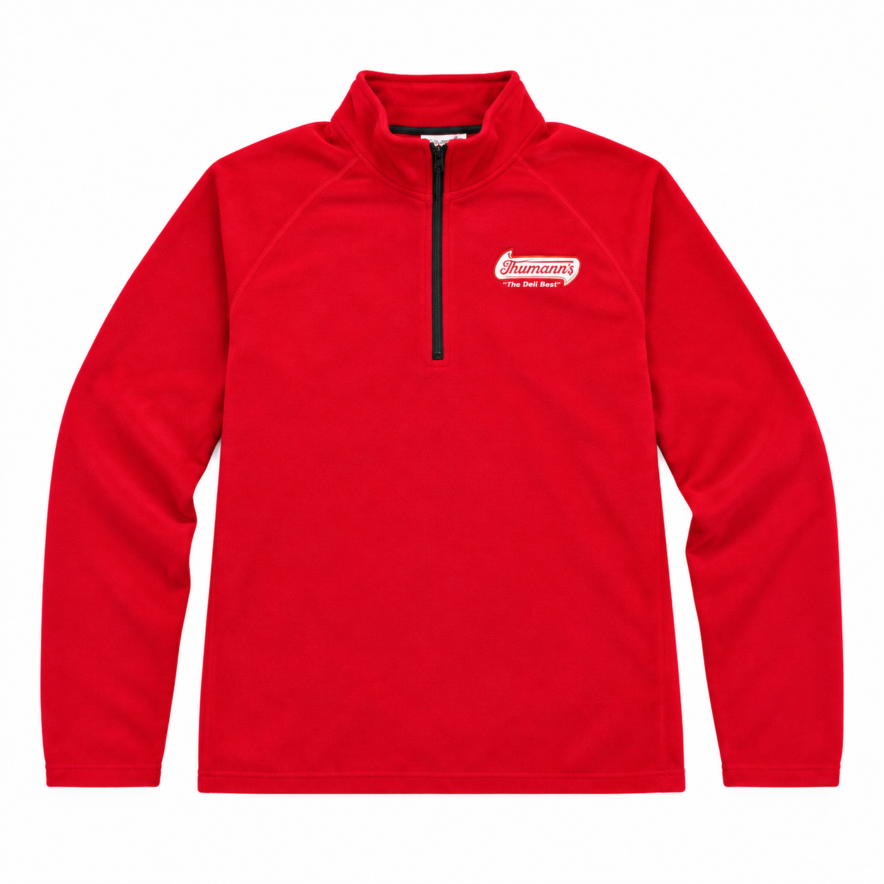 Thumann's Red Half Zip Fleece