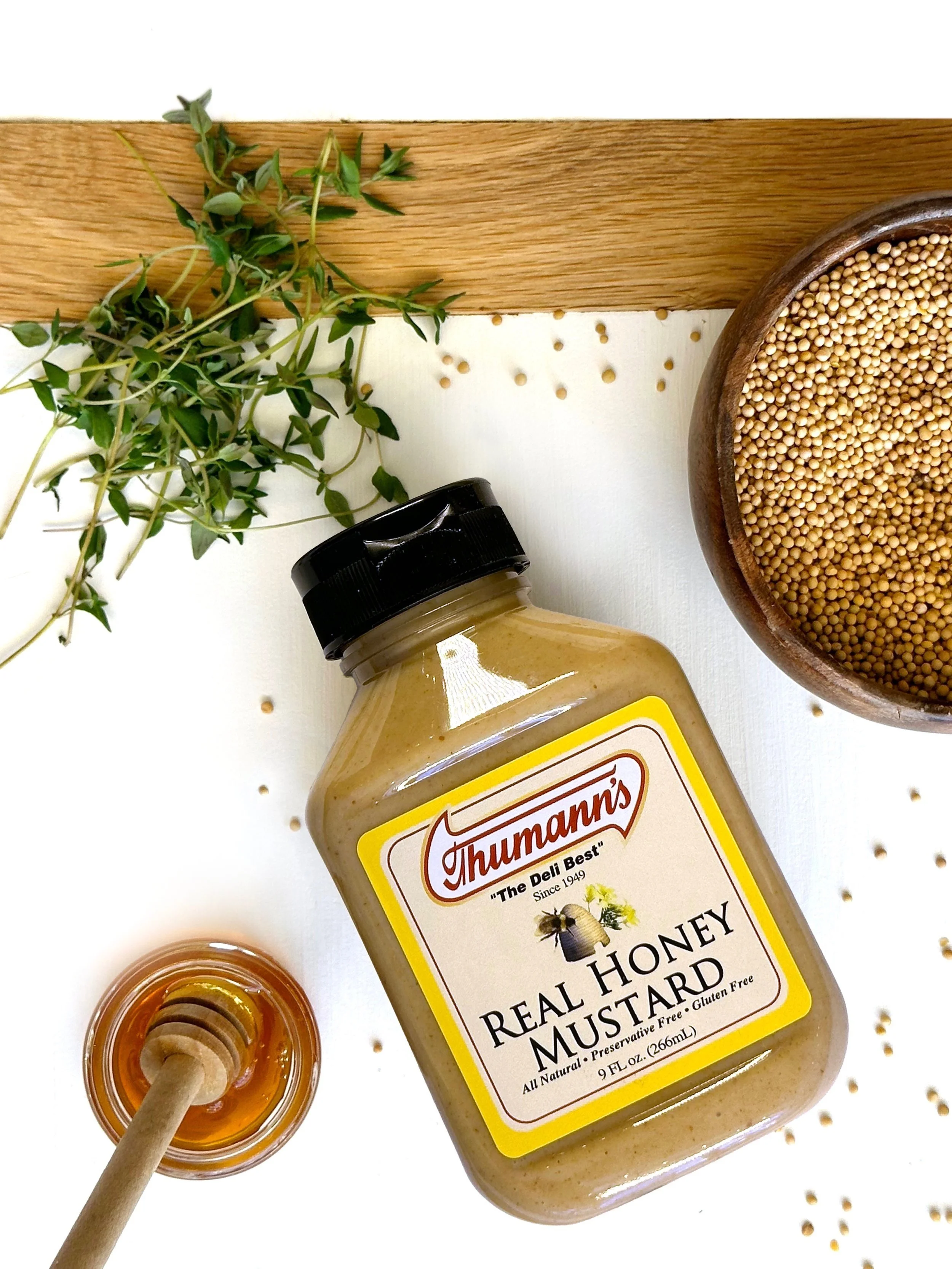 Thumann's Real Honey Mustard compares to Kraft and French's