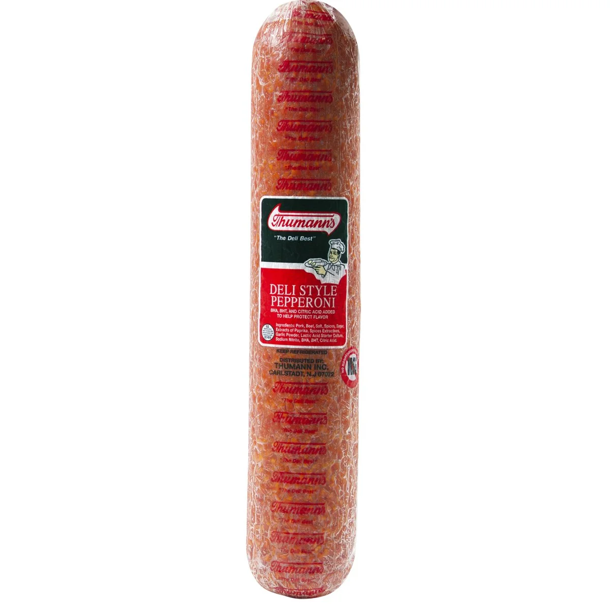 Thumann's Pepperoni compares to Boar's Head and Dietz & Watson Pepperoni.