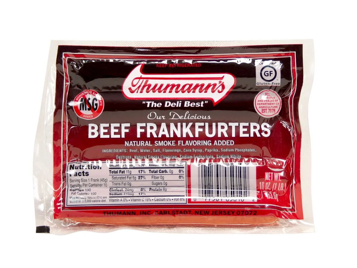 Hot Dogs, Sausage & Bacon — Thumann's Deli Best