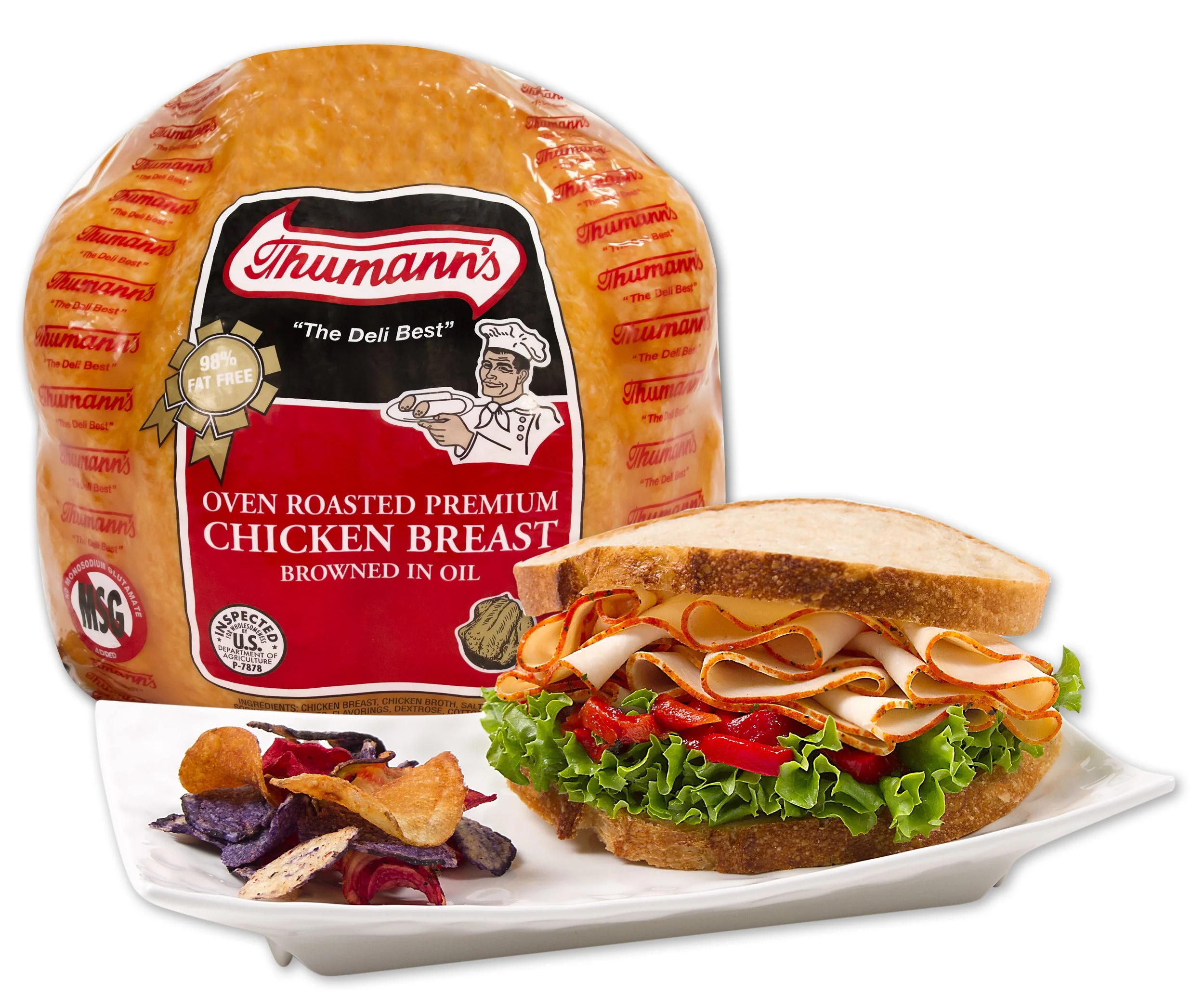 Thumanns Premium Oven Roasted Chicken Breast compares to Boar's Head, Primo Taglio, Land O Frost, Sara Lee, John F. Martin, and Annie O