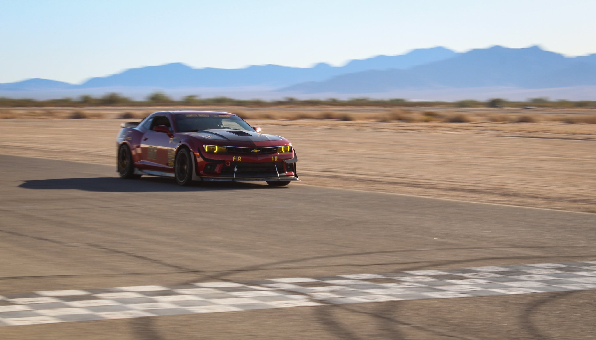 The Aero Sport Concepts Camaro at Chuckwalla Valley Raceway