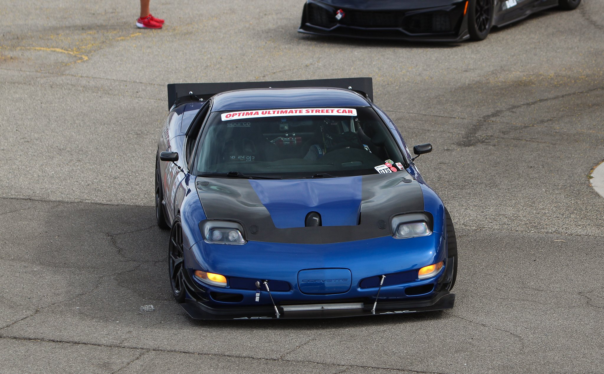 Jake Rozelle's 2003 Corvette at Auto Club Speedway