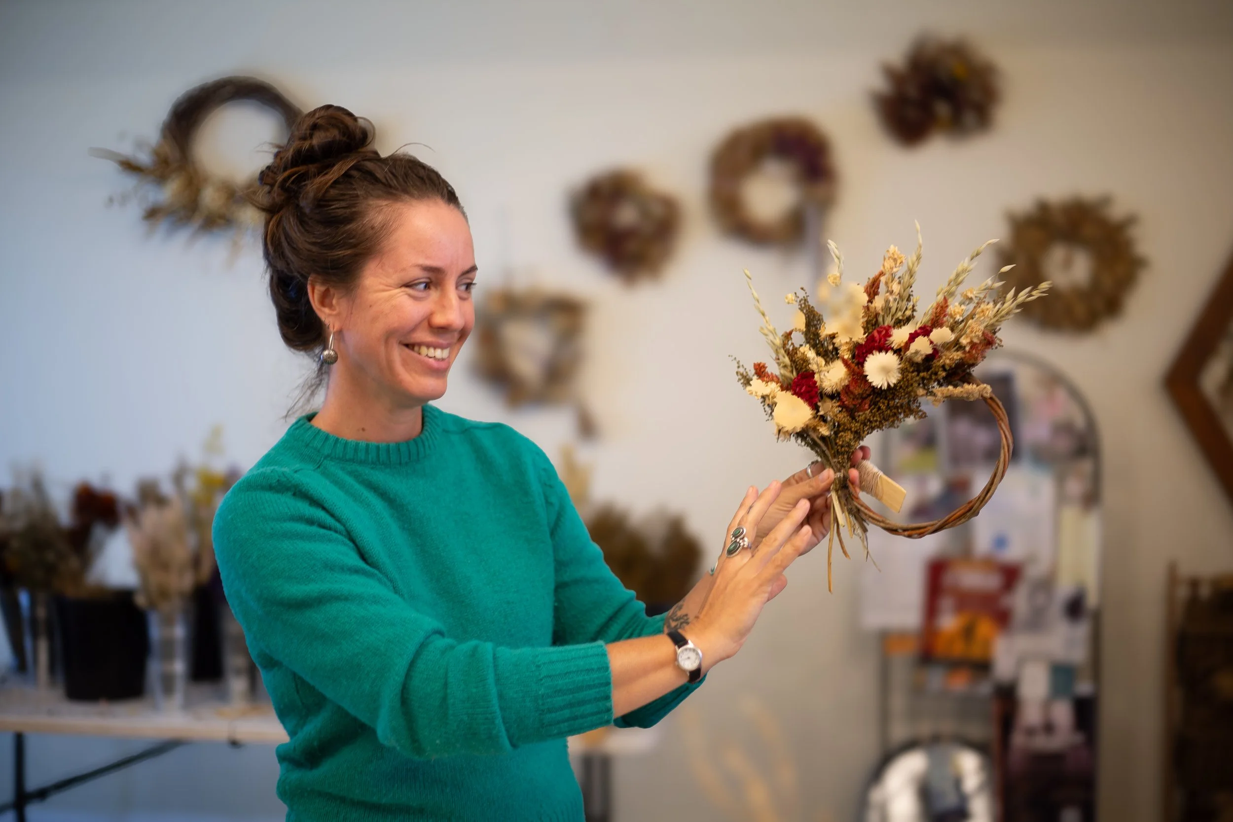 Dried Flower Wreath Workshop w/ Bundle Sticks Farm 10.24.26