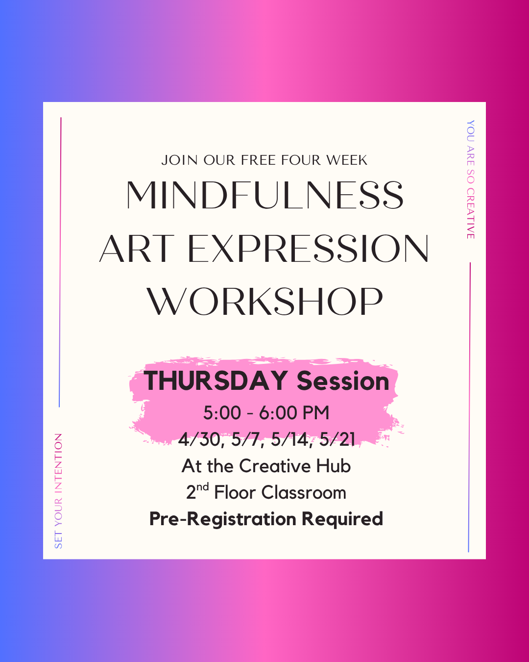 Mindfulness Art Expression - Thursday 