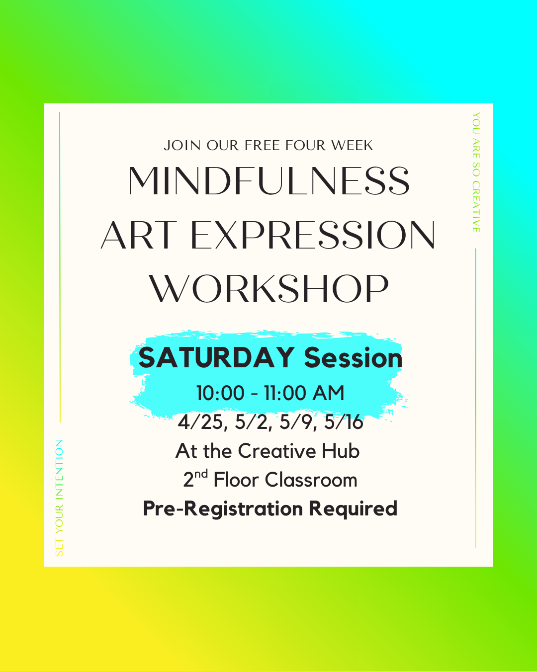Mindfulness Art Expression - Saturday