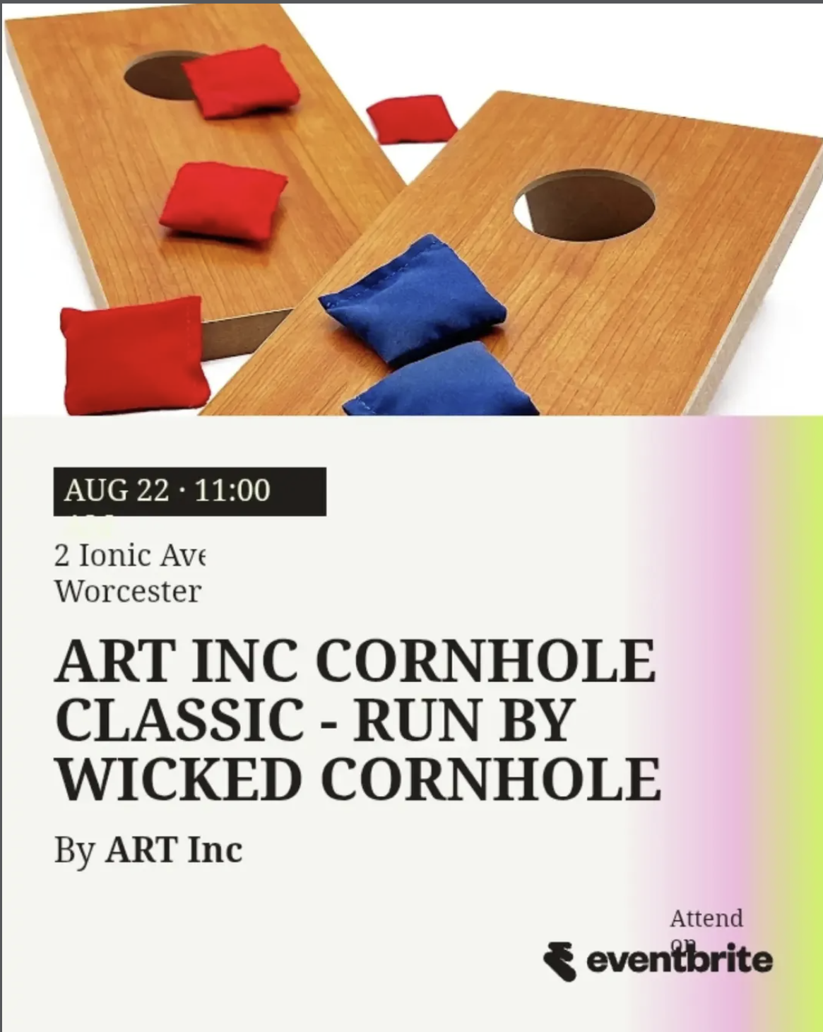 ART Inc Cornhole Classic Tournament & Family Day