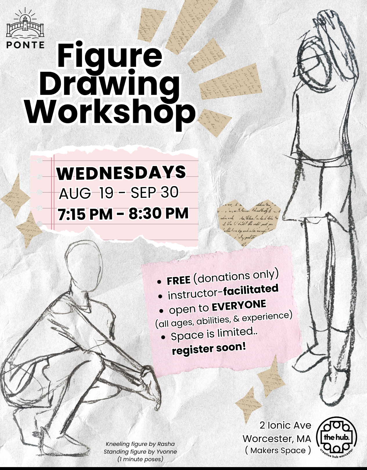 Live Model Figure Drawing Workshop