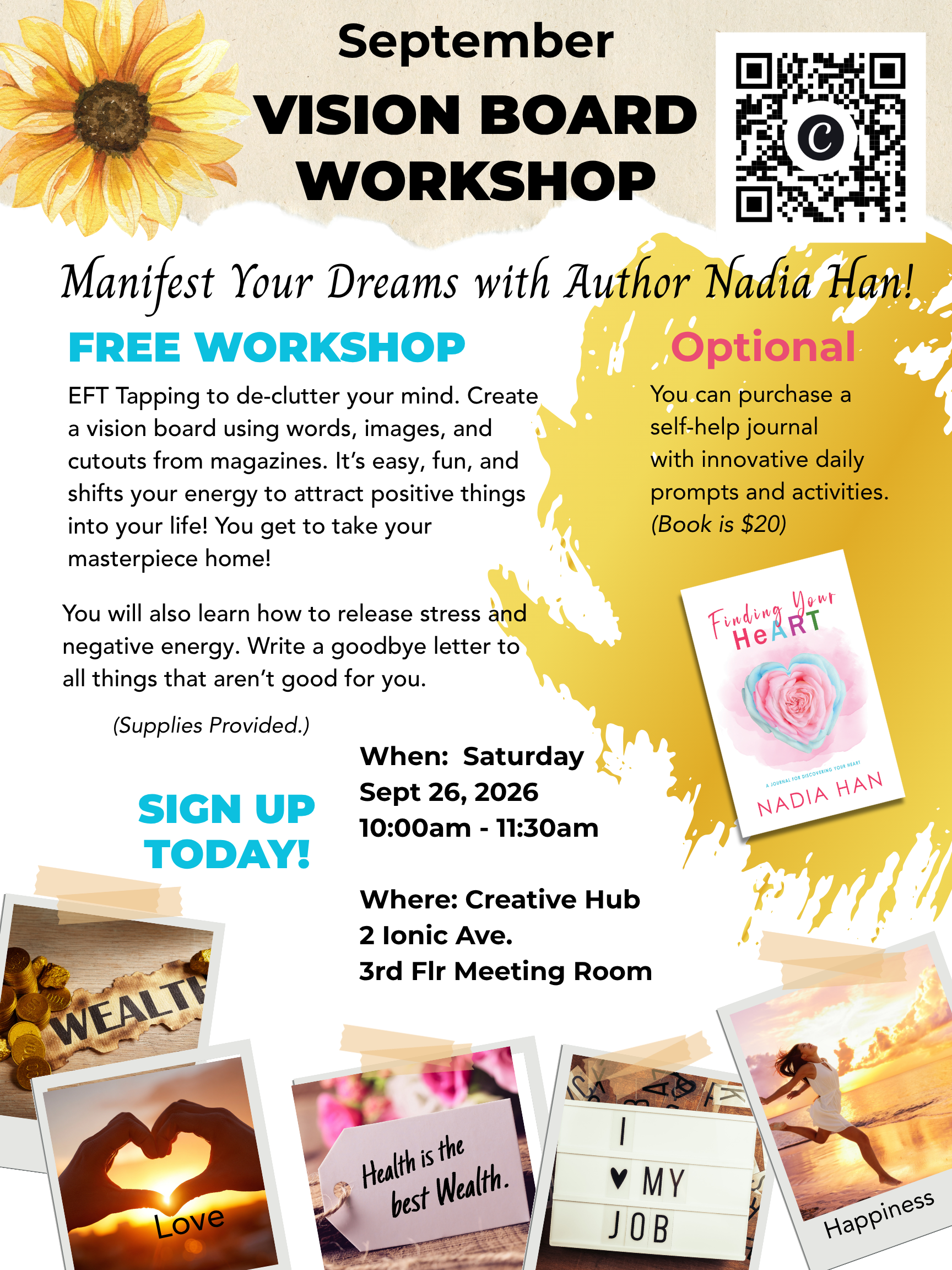 Vision Board Workshop with Author Nadia Han 