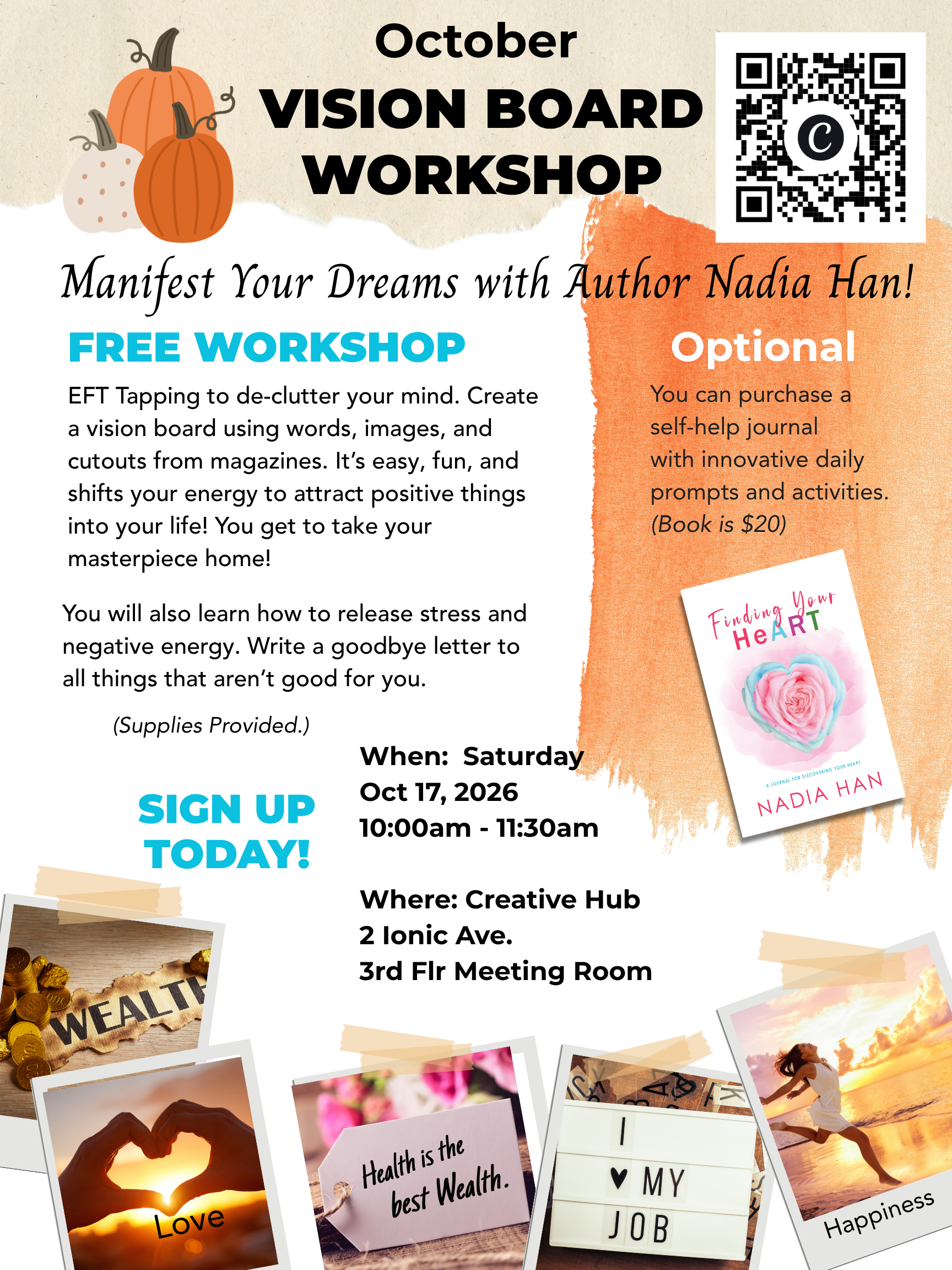 Vision Board Workshop with Author Nadia Han 
