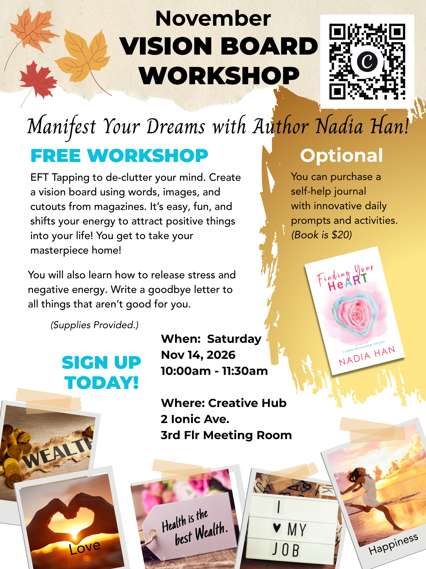 Vision Board Workshop with Author Nadia Han 
