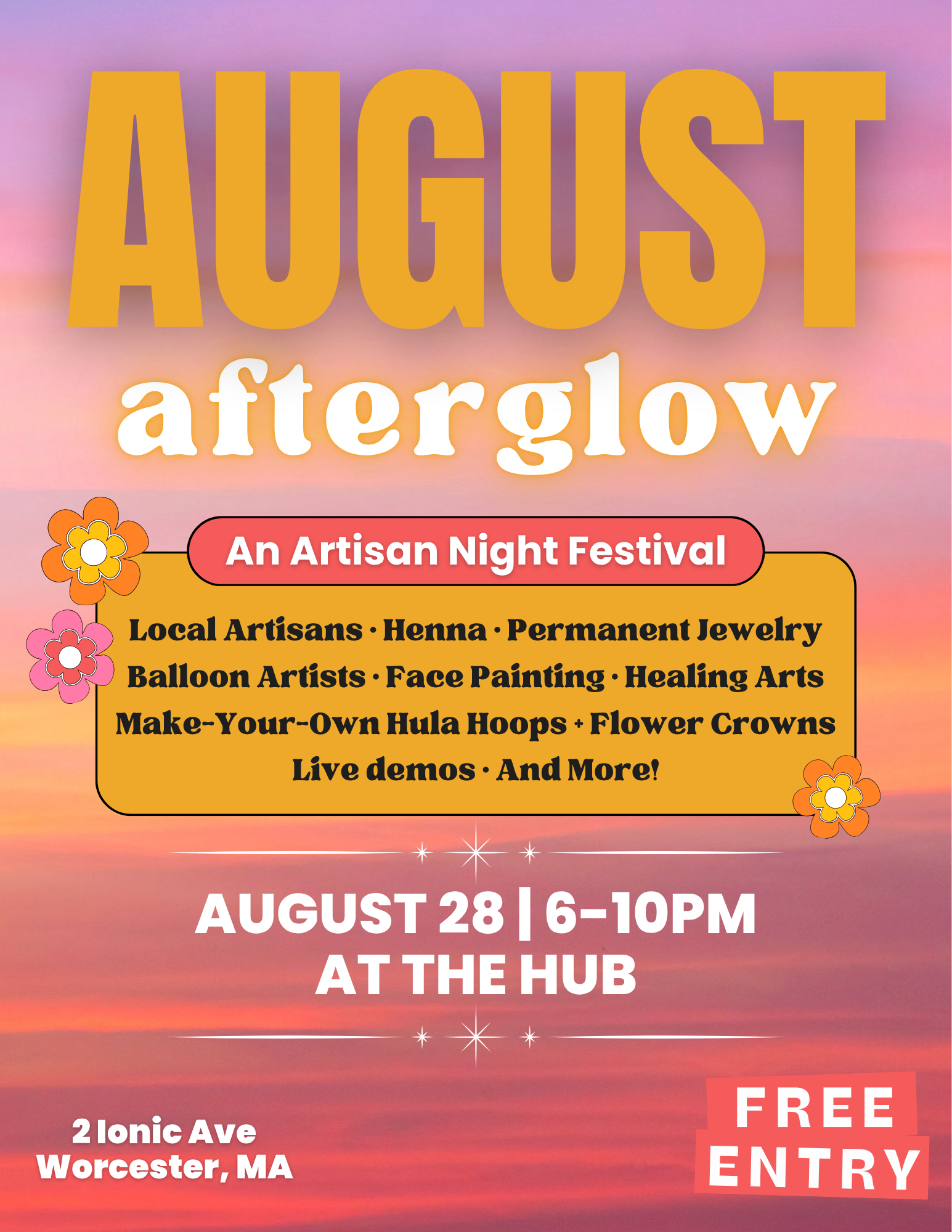 August Afterglow Evening Market