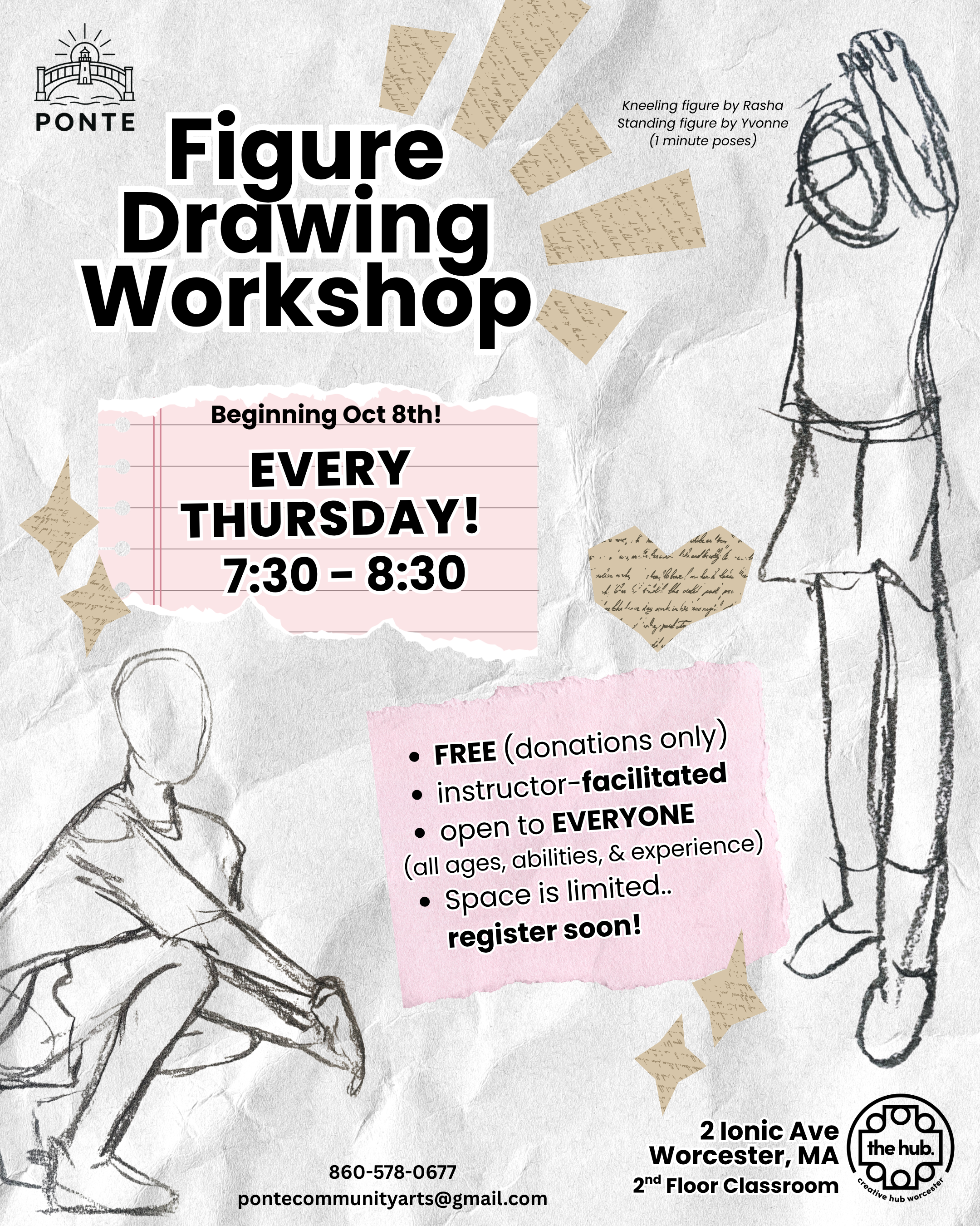 Live Model Figure Drawing Workshop 