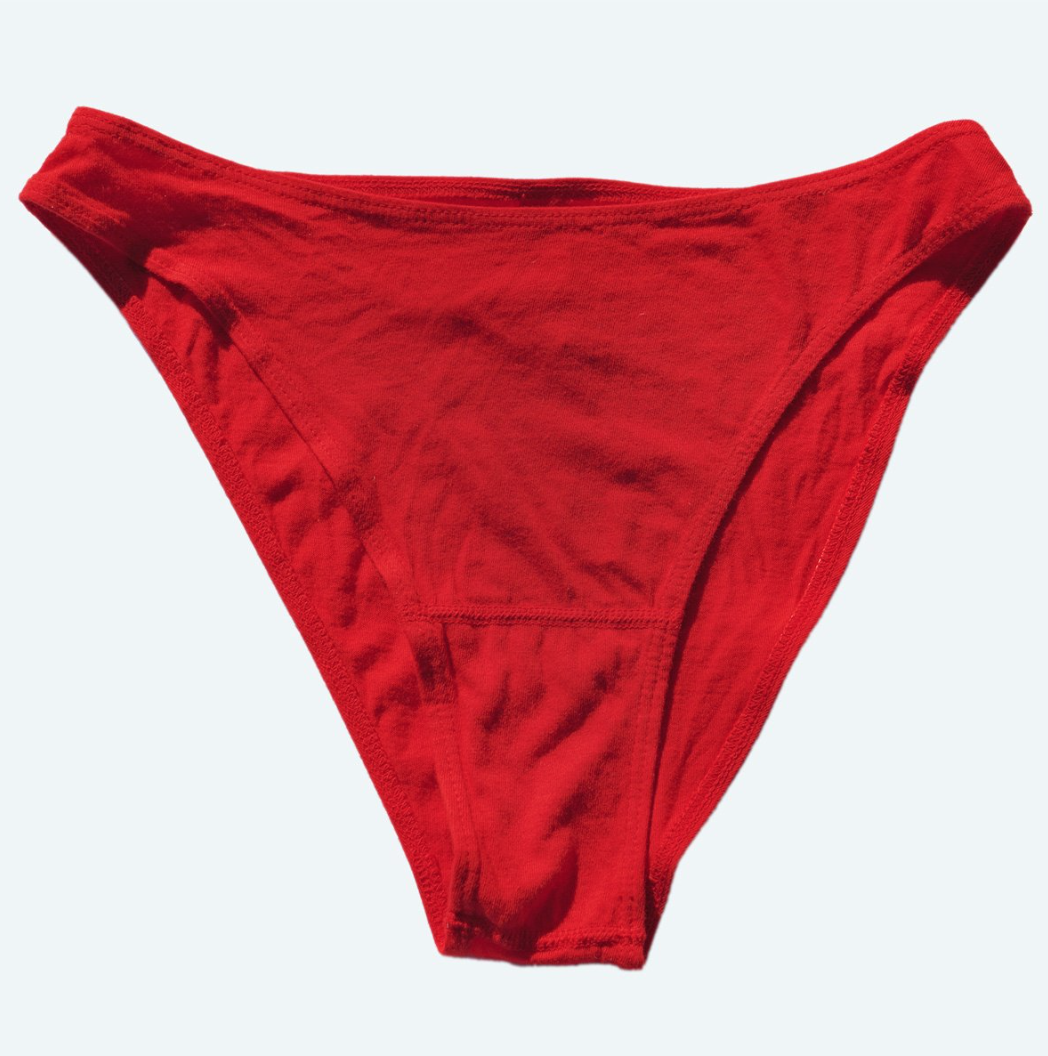Red panties for women