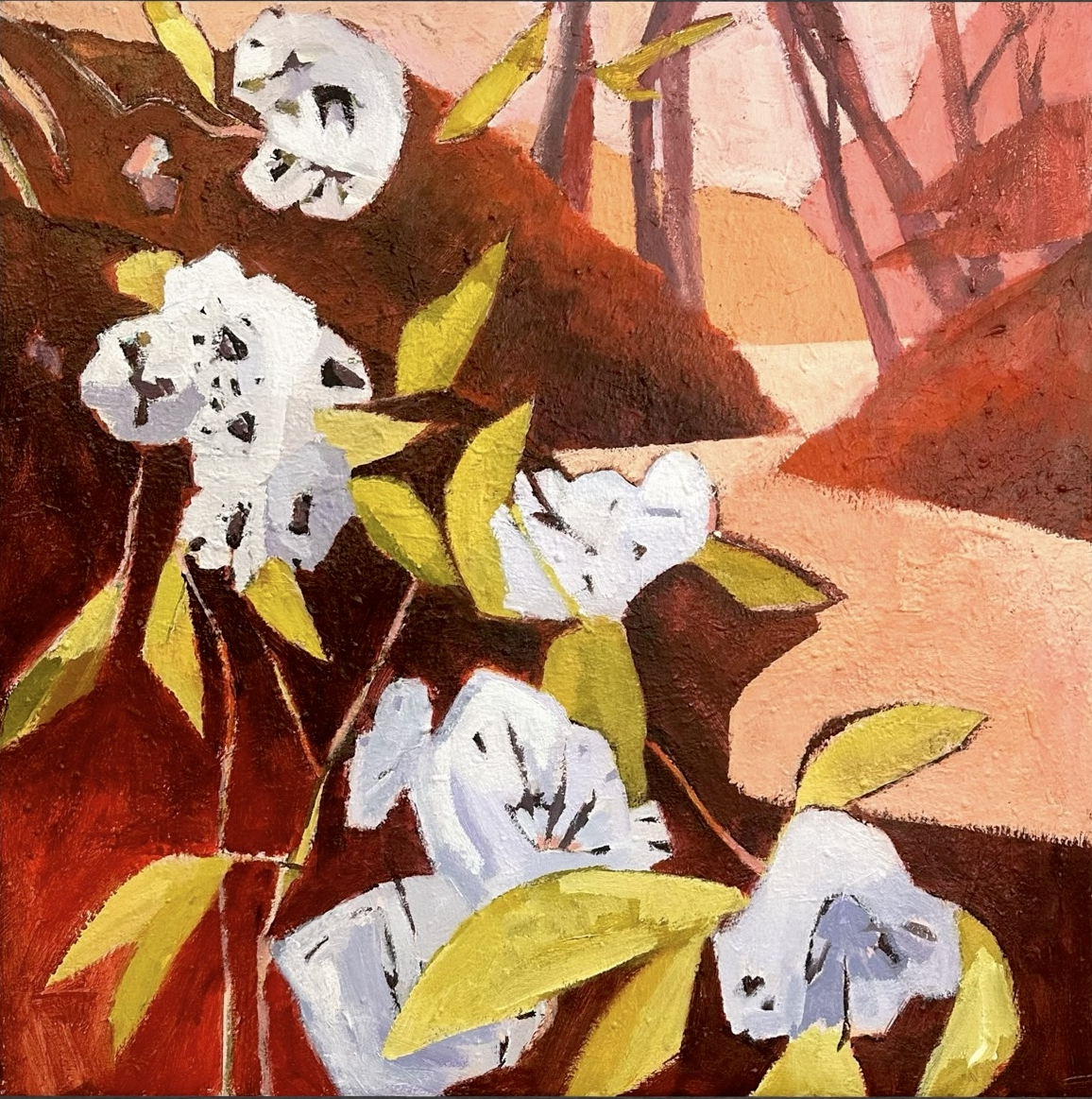 An original acrylic painting by artist Katy Kirby