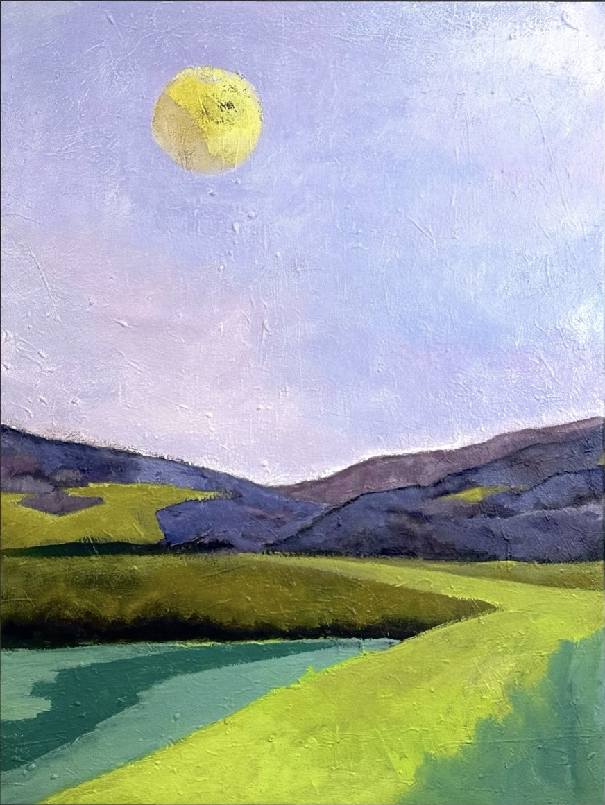 An original acrylic painting by artist Katy Kirby